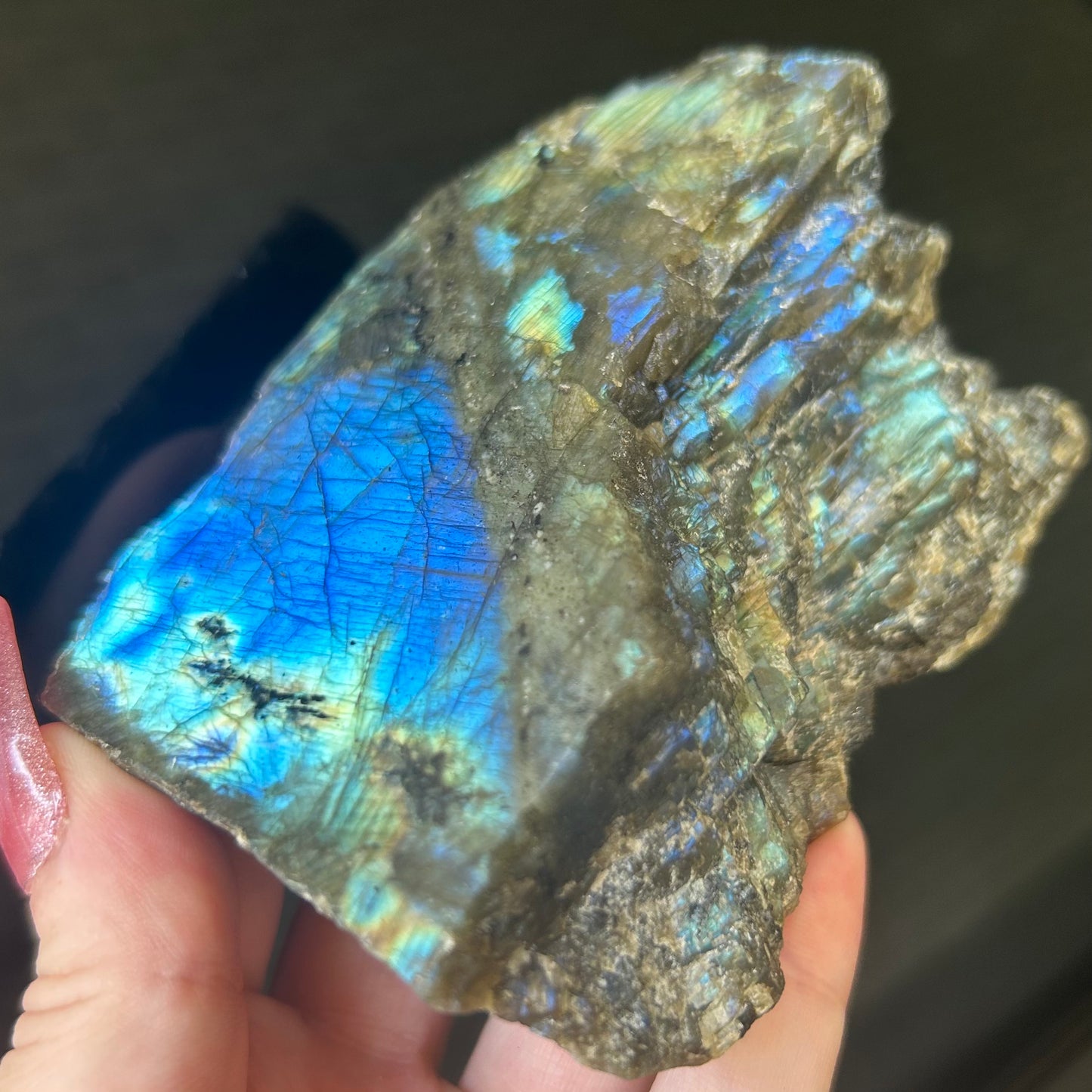 Flashy Labradorite Chunk from Madagascar