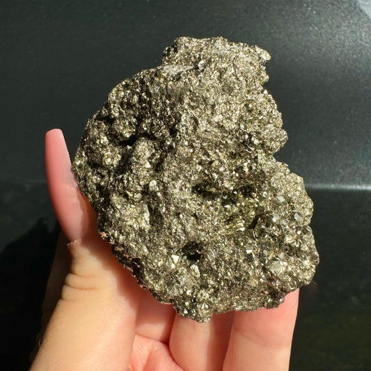 Natural Genuine Pyrite Cluster from Peru