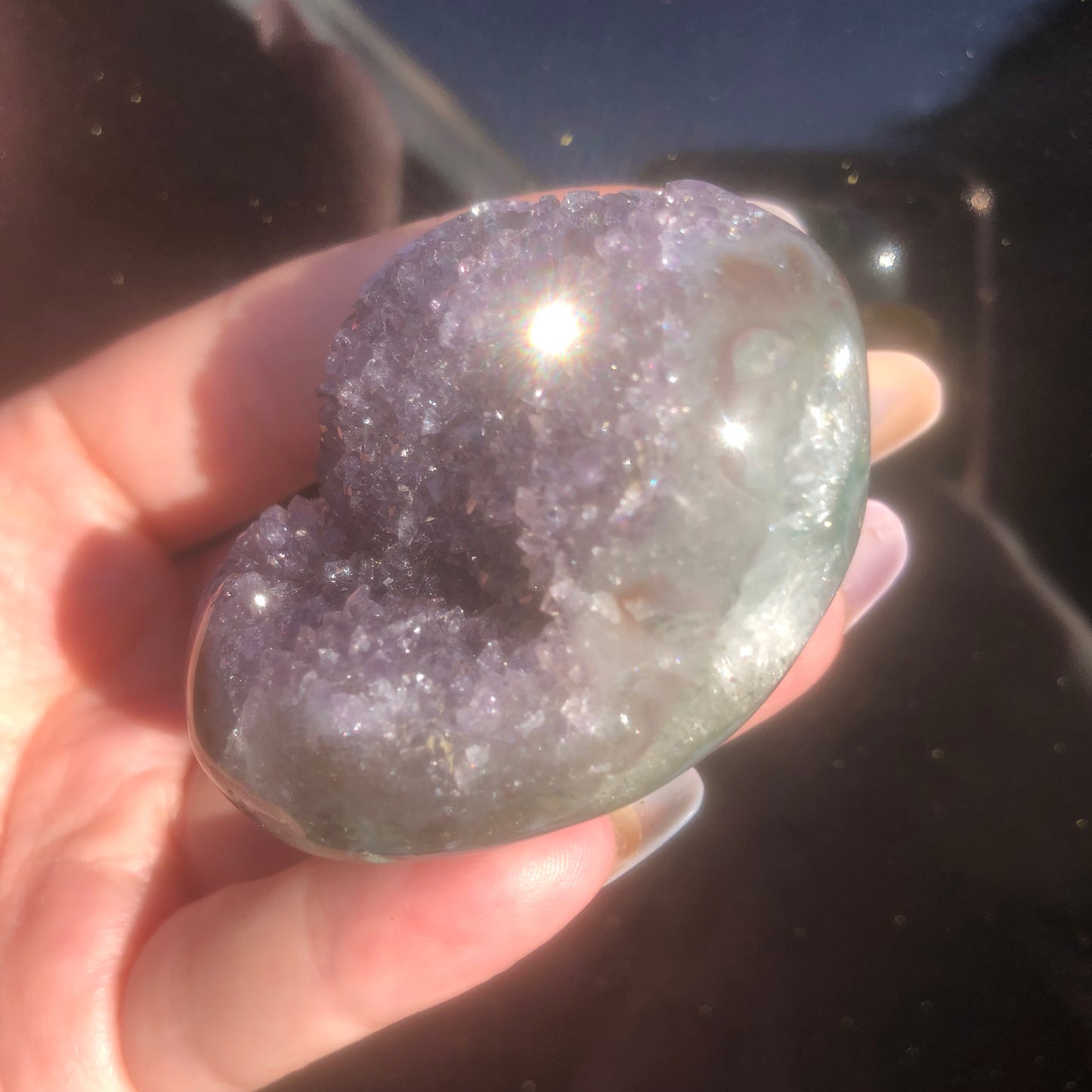 High Quality Uruguay Amethyst Palmstone