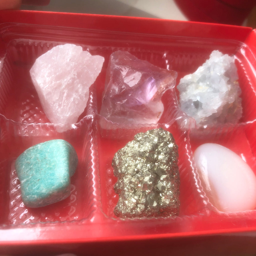 6PCS Valentine Crystal Box