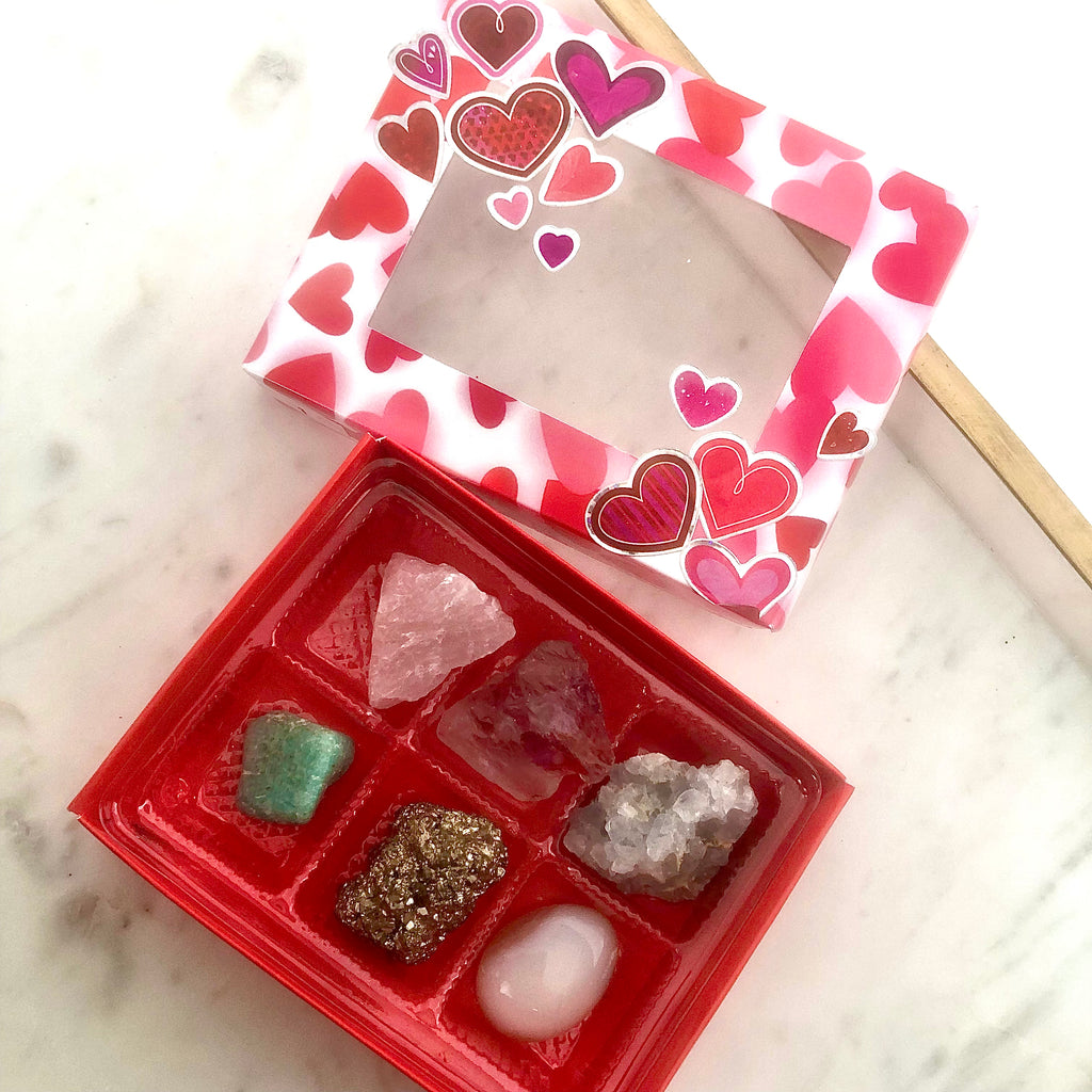 6PCS Valentine Crystal Box