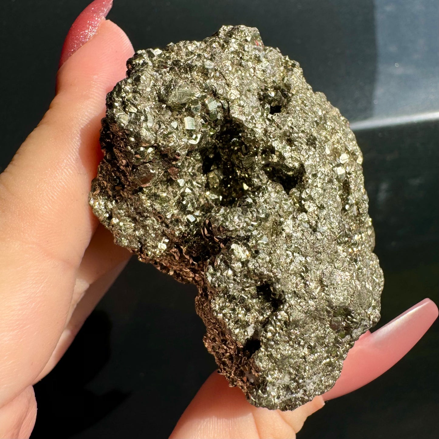 Natural Genuine Pyrite Cluster from Peru