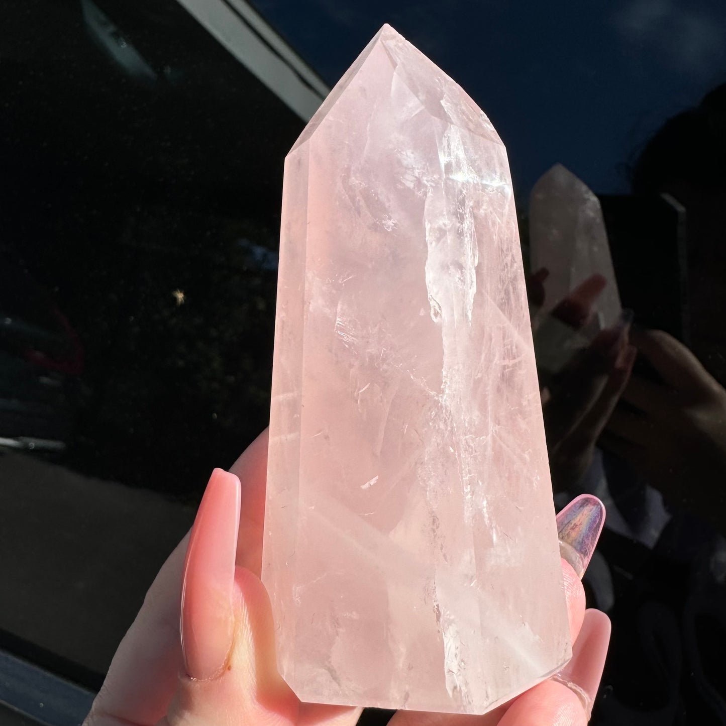 High Quality Rose Quartz Tower from Brazil