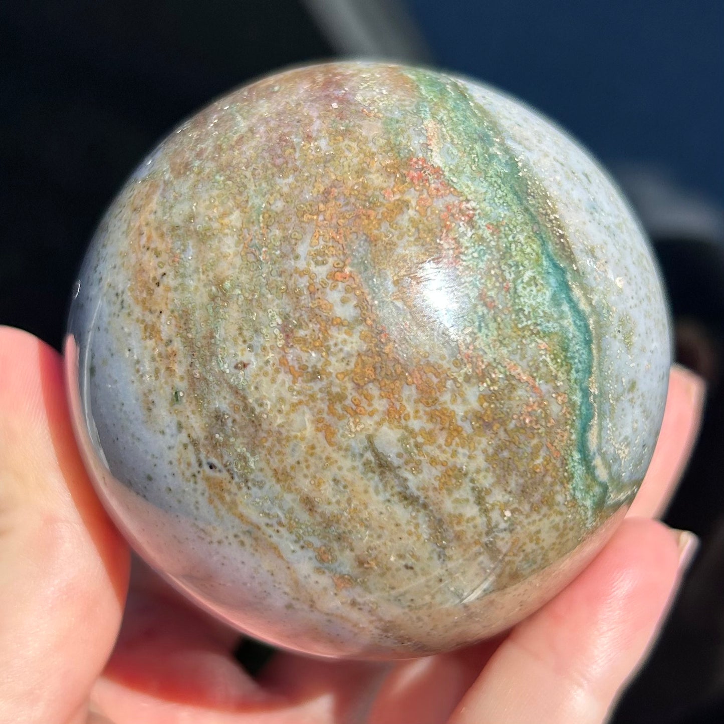 Ocean Jasper Sphere