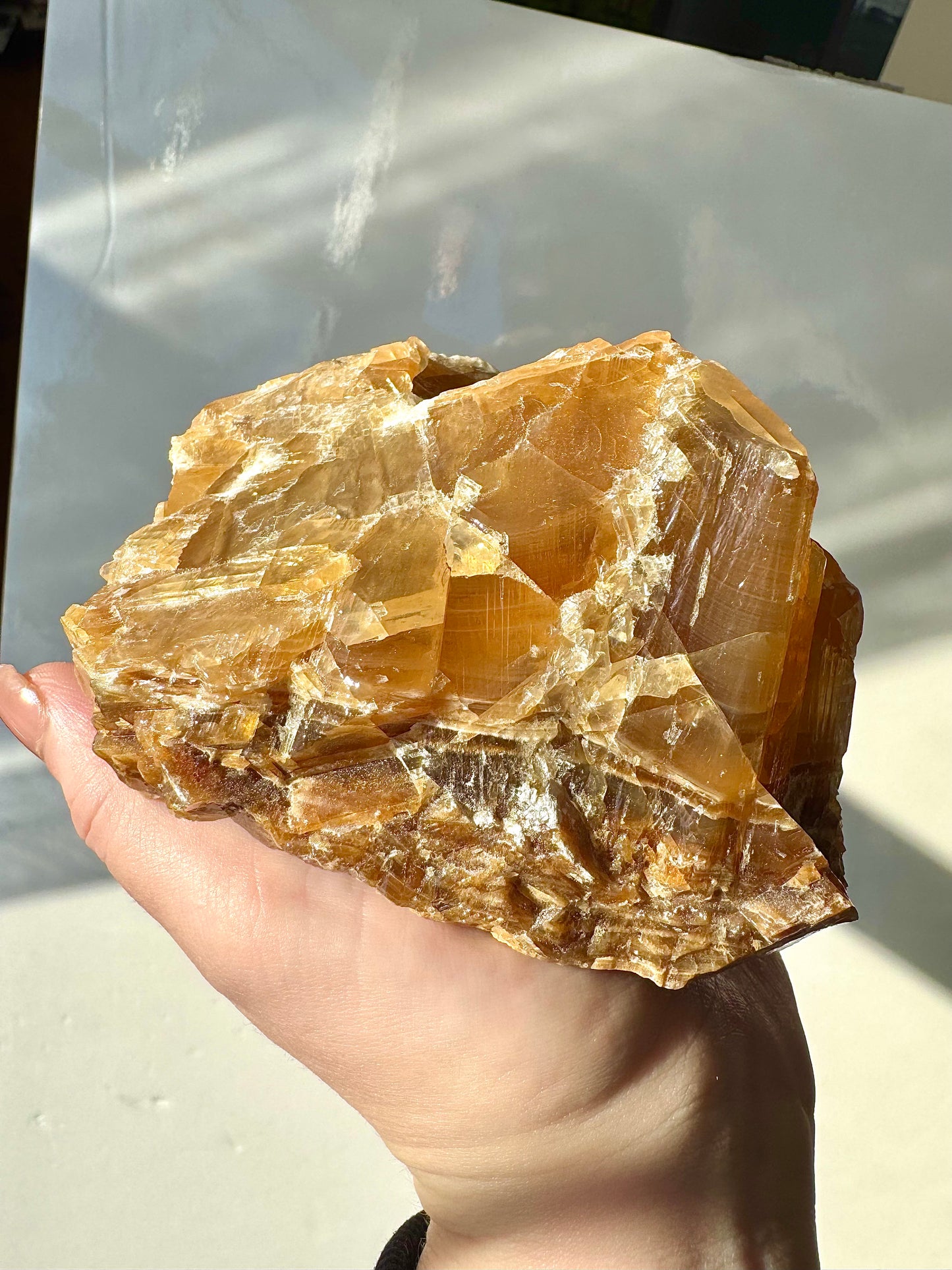 Honey Calcite Chunk