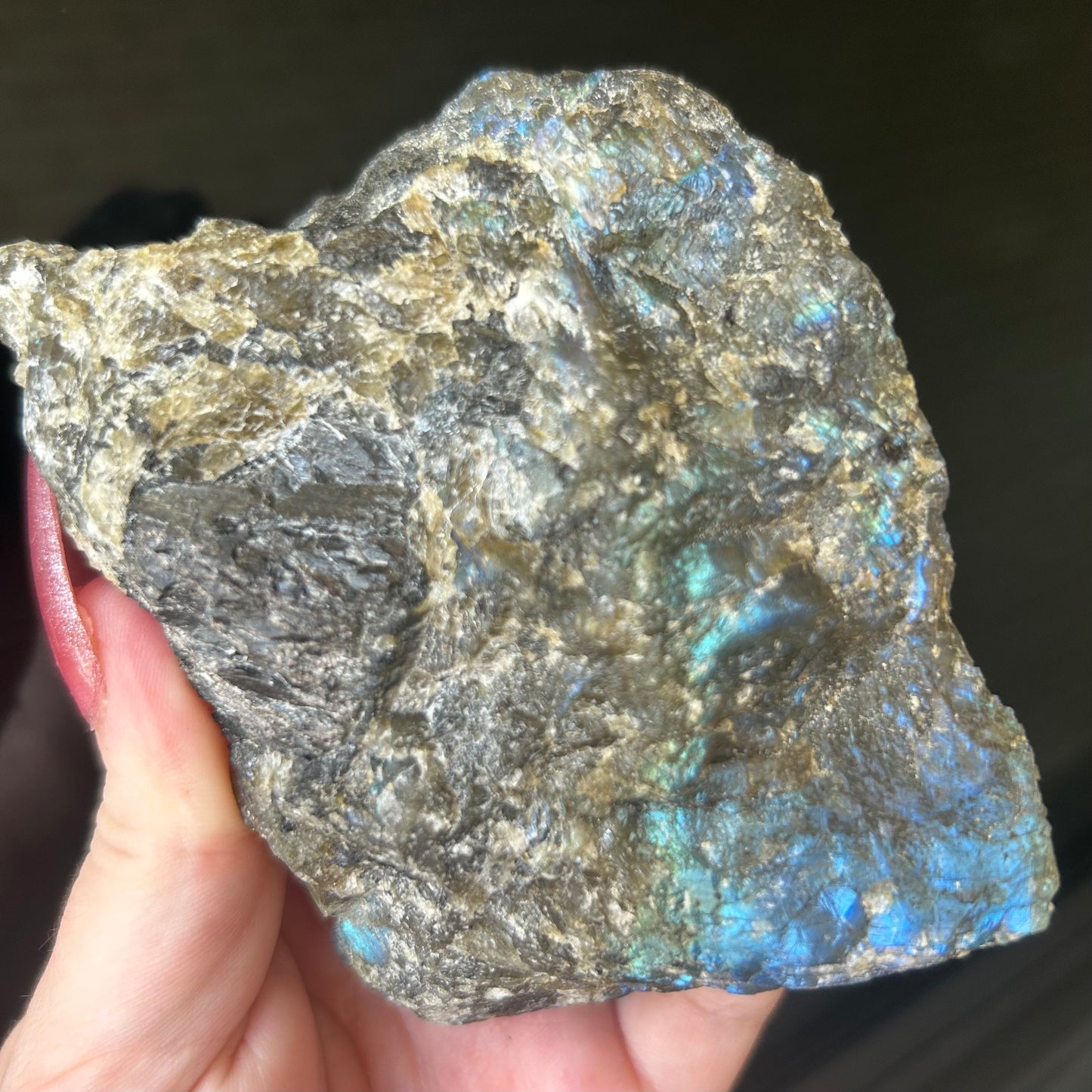 Flashy Labradorite Chunk from Madagascar