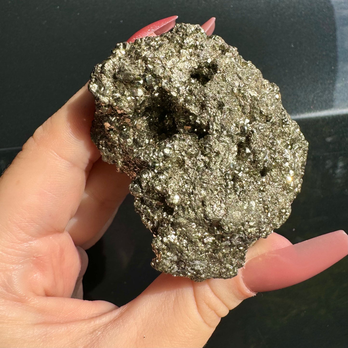 Natural Genuine Pyrite Cluster from Peru