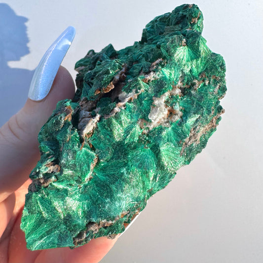 Genuine Natural Fibrous Malachite