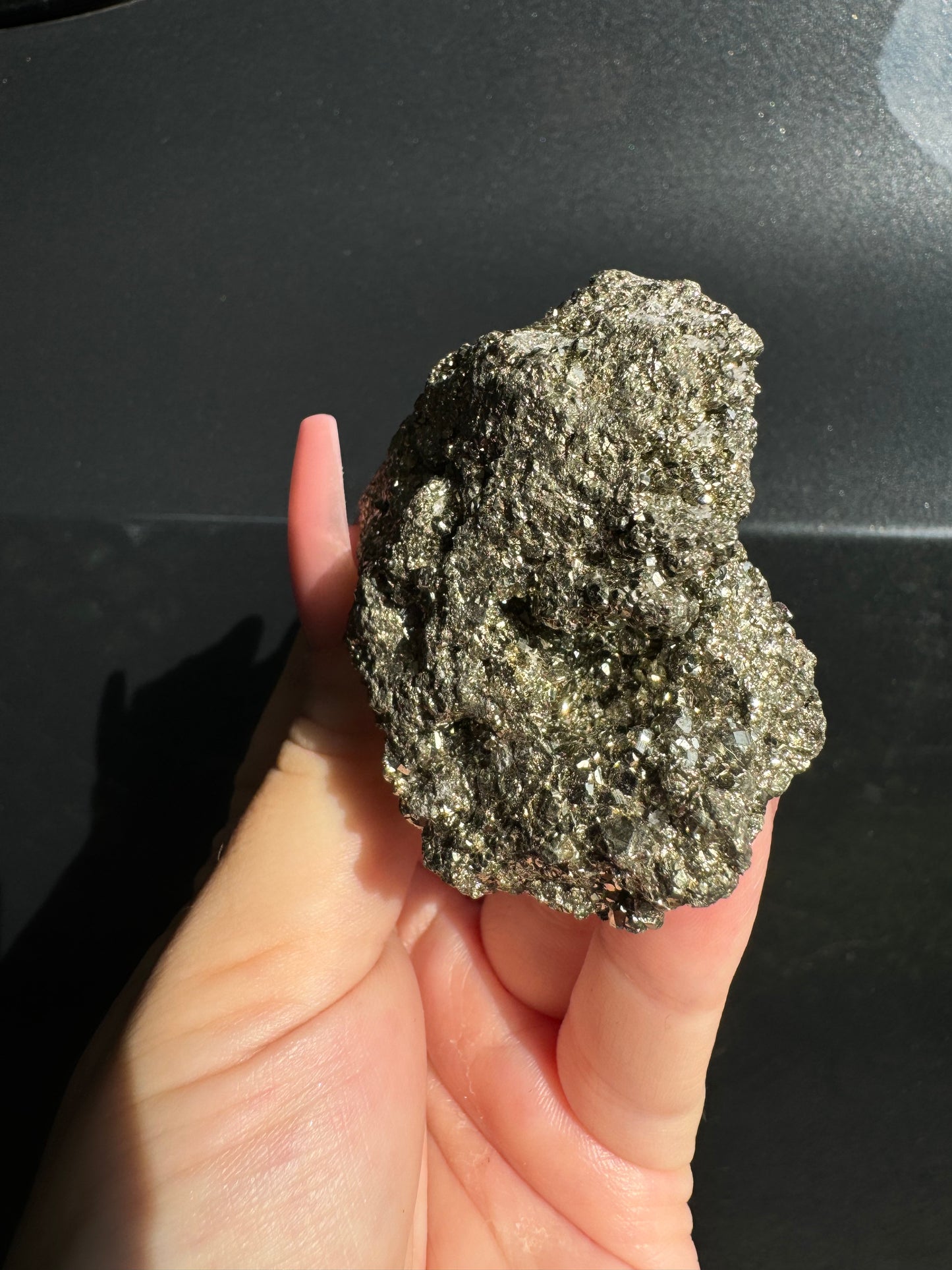 Natural Genuine Pyrite Cluster from Peru