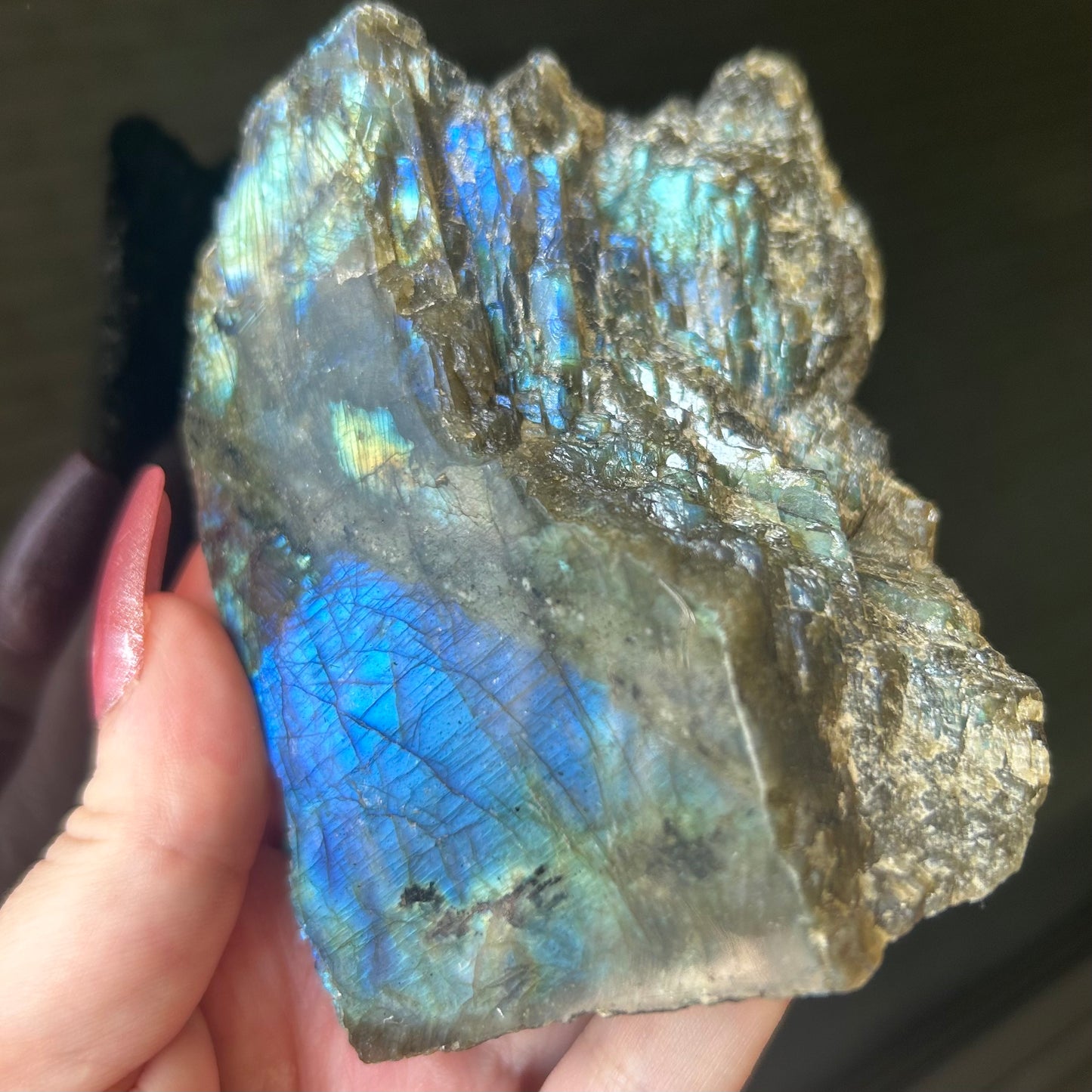 Flashy Labradorite Chunk from Madagascar