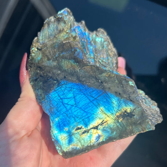 Flashy Labradorite Chunk from Madagascar