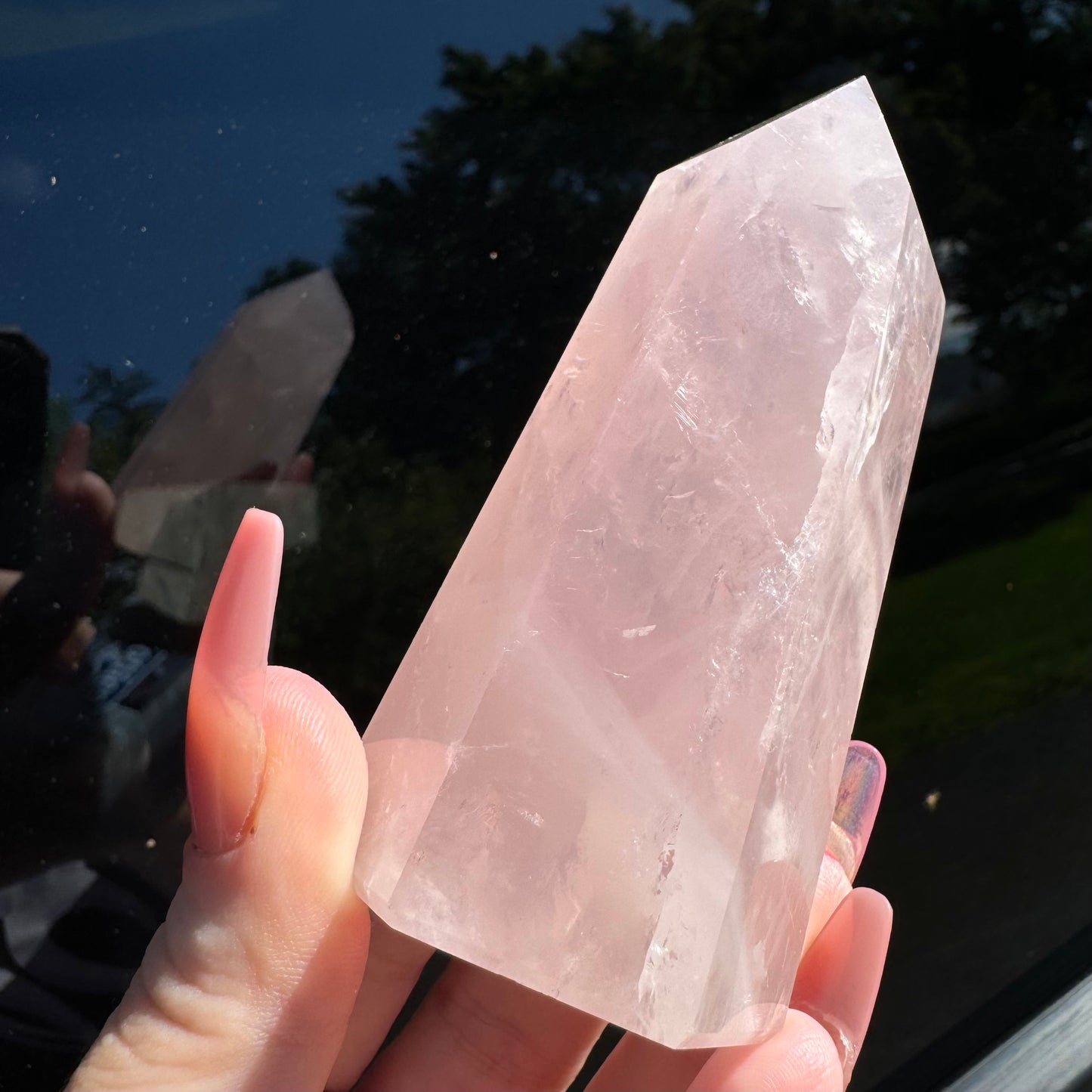 High Quality Rose Quartz Tower from Brazil