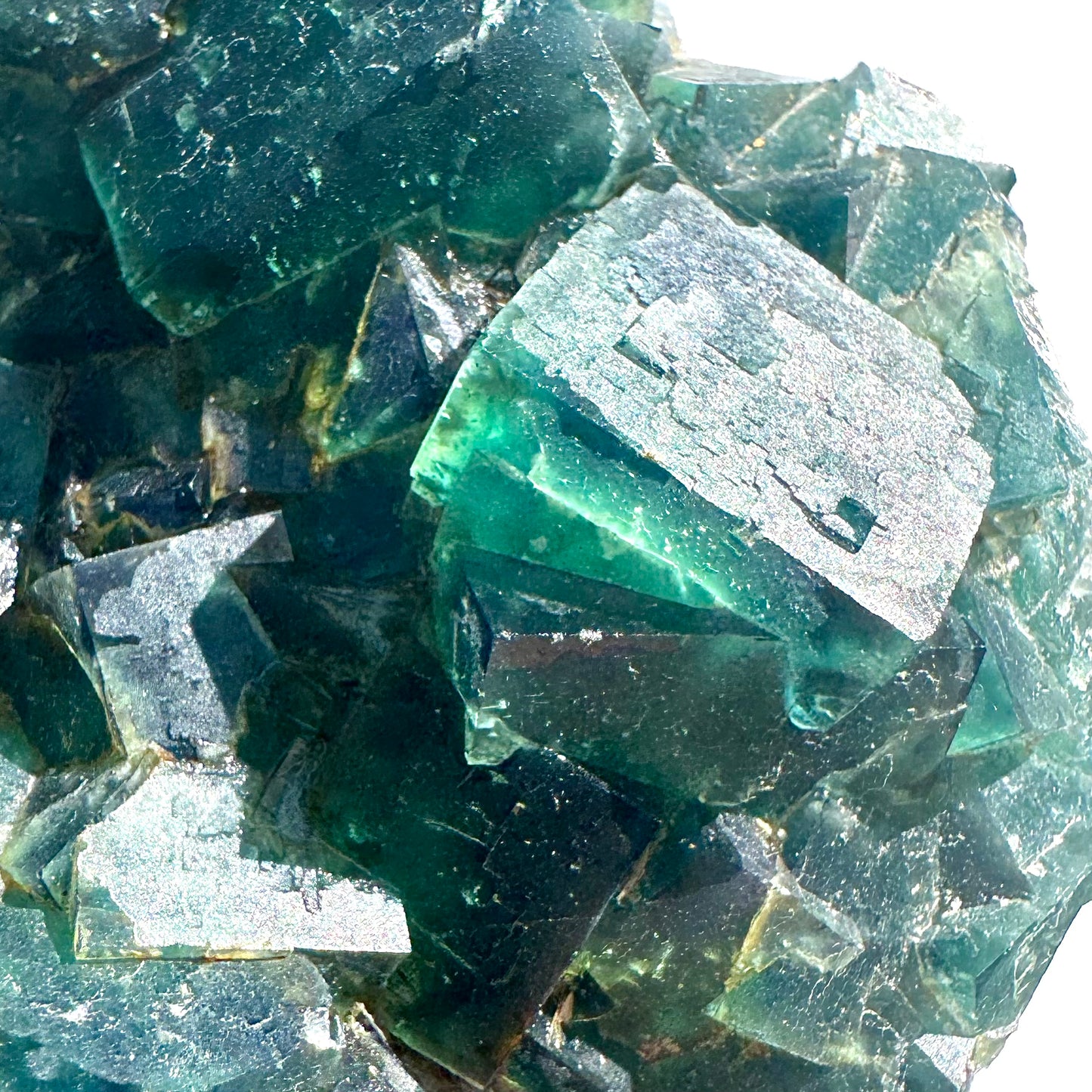 Rare Blue Green Cubic Fluorite