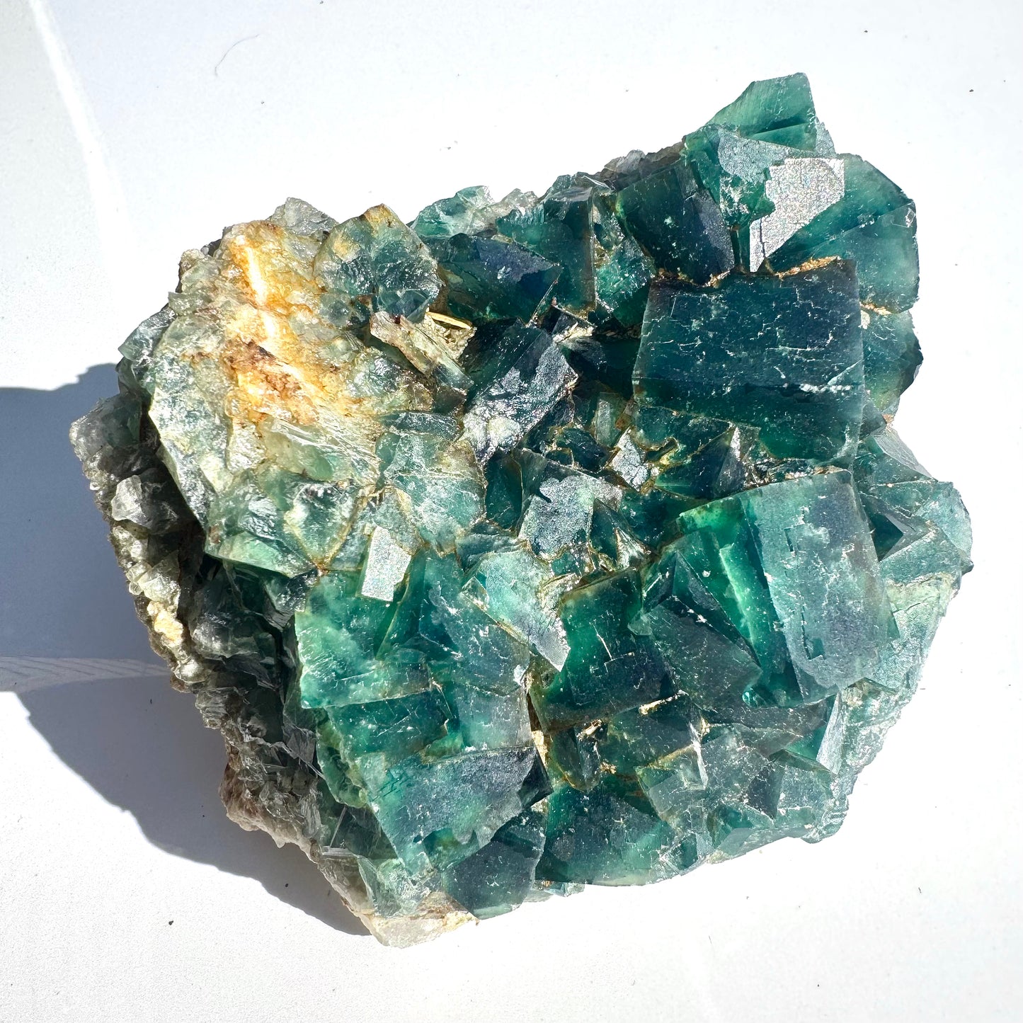 Rare Blue Green Cubic Fluorite