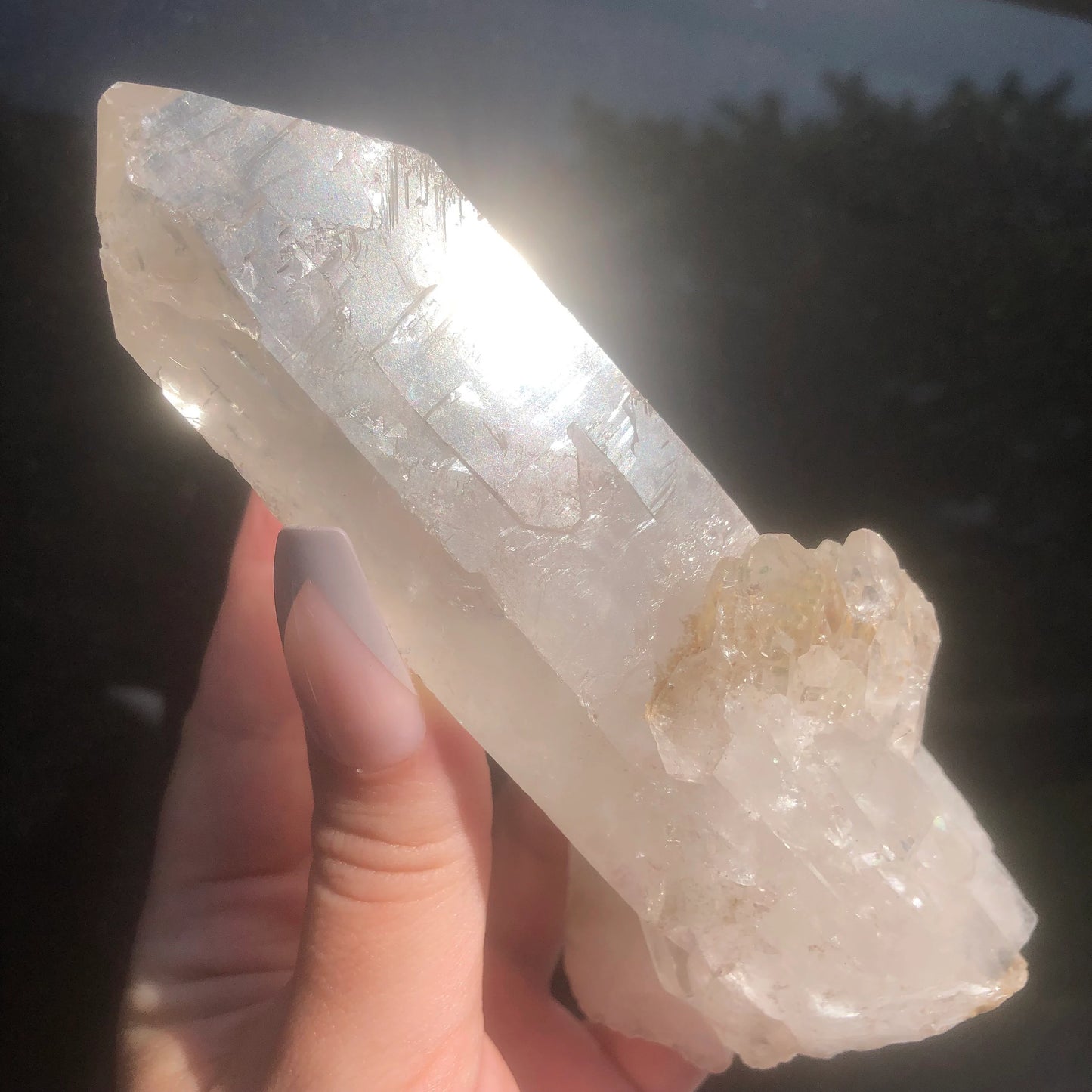 Large Natural Clear Quartz Point