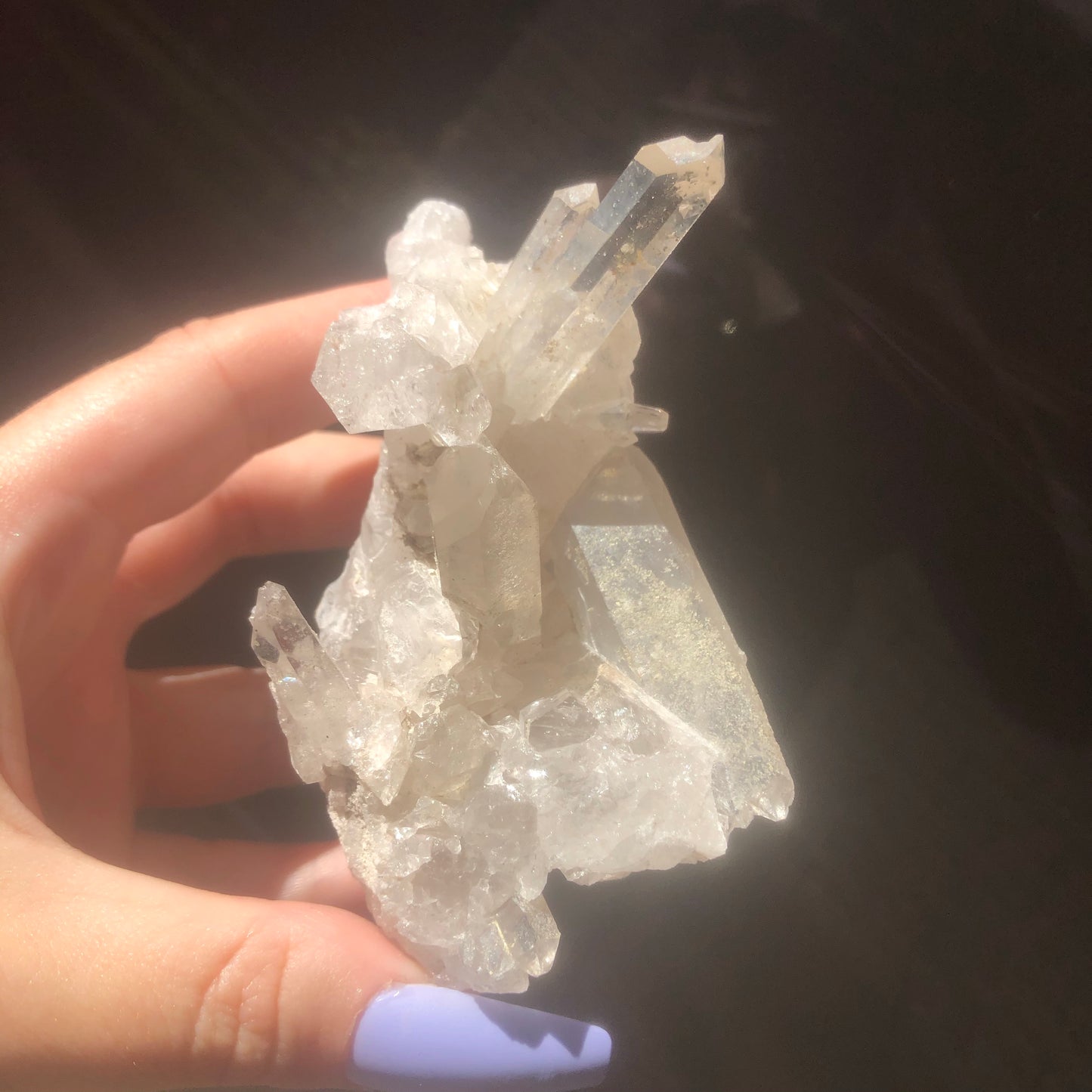 Natural Clear Quartz Crystal Cluster