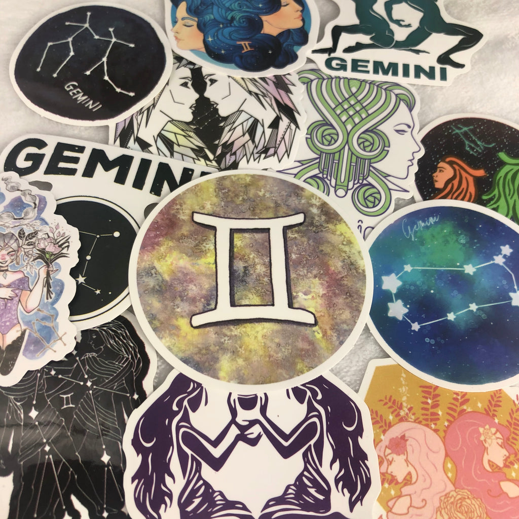 Gemini Horoscope Sticker Mix - 5Pcs