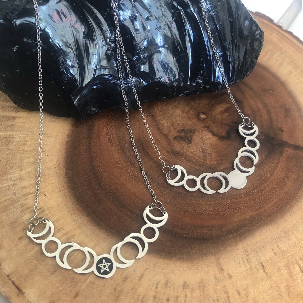 It’s Just a Phase Stainless Steel Necklace