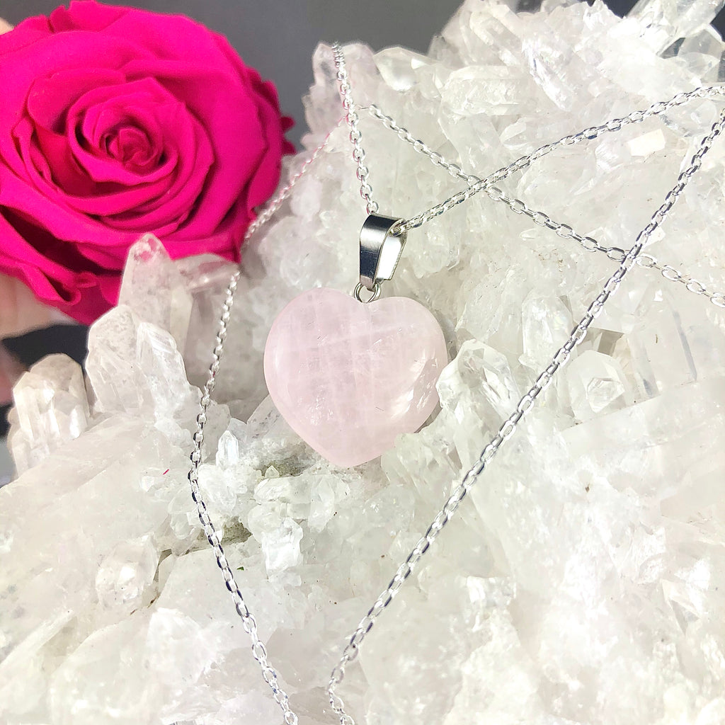Unconditional Love - Rose Quartz Heart Necklace