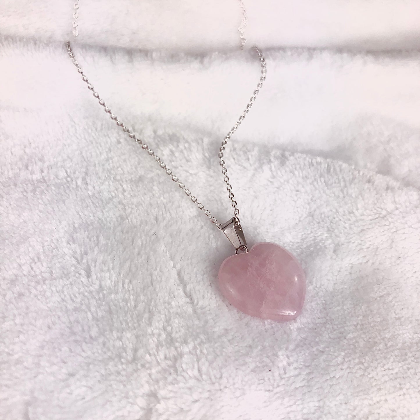 Unconditional Love - Rose Quartz Heart Necklace