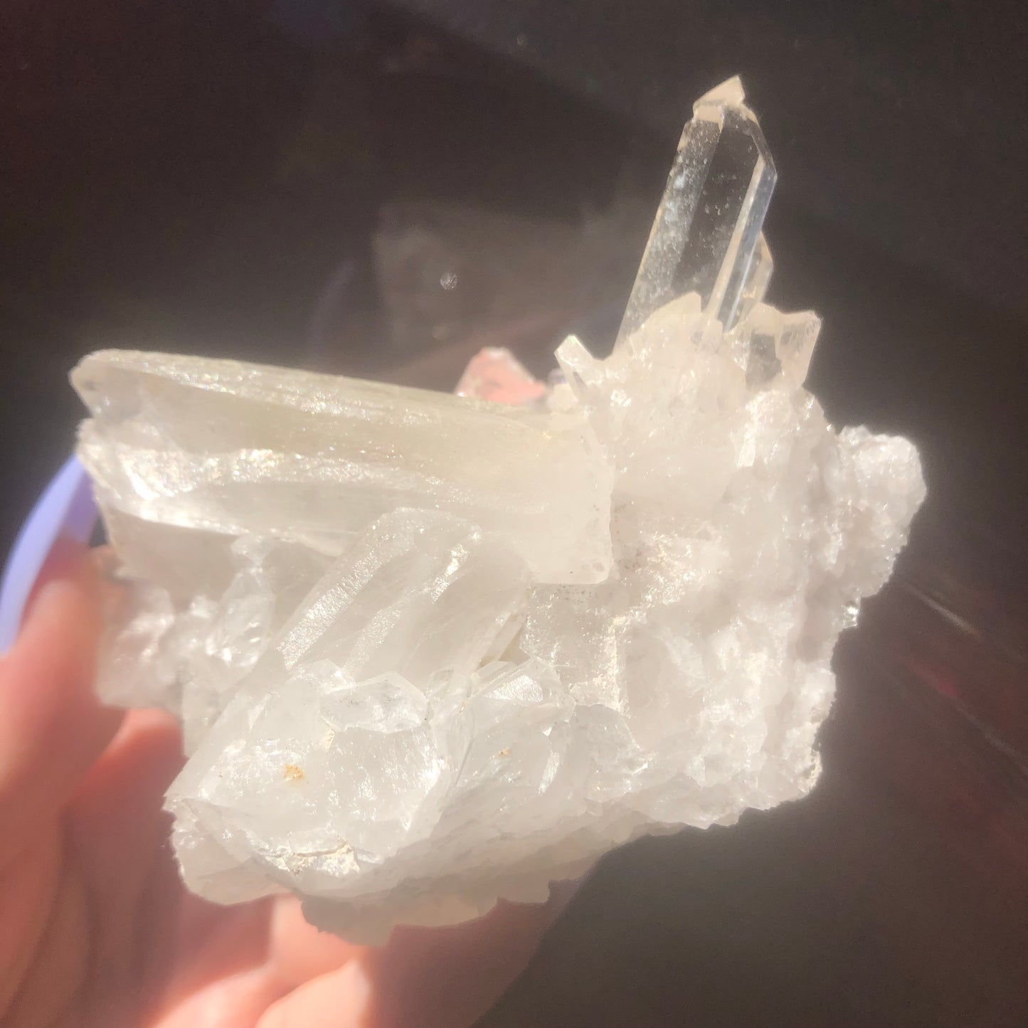 Natural Clear Quartz Crystal Cluster