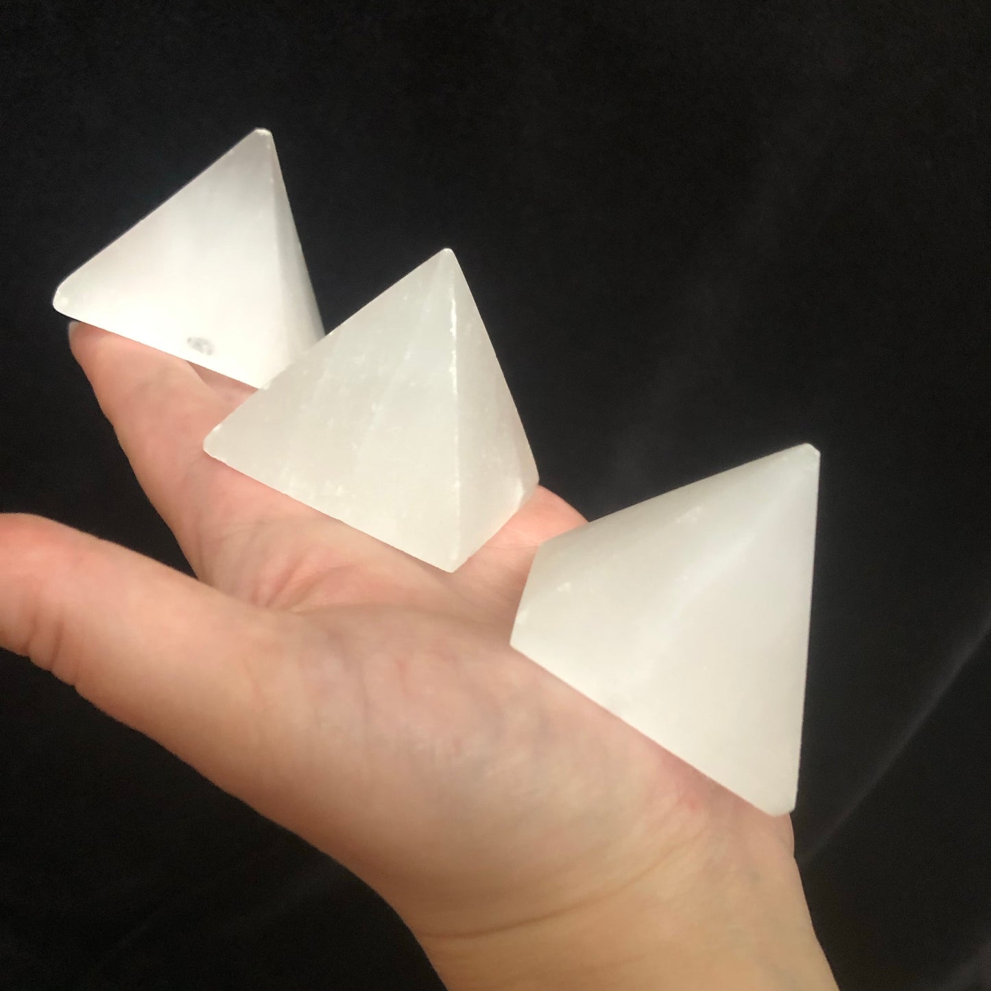 Small Selenite Pyramid