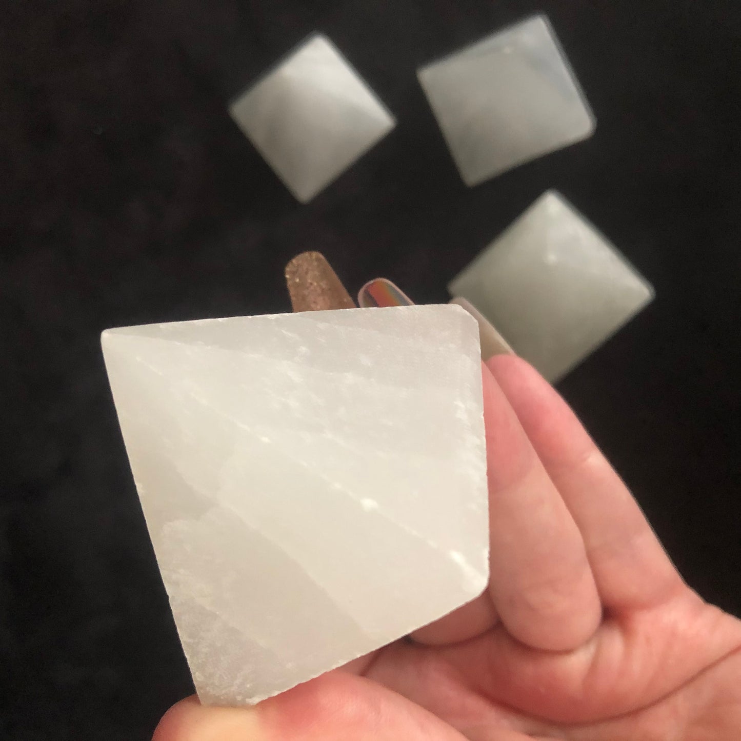 Small Selenite Pyramid