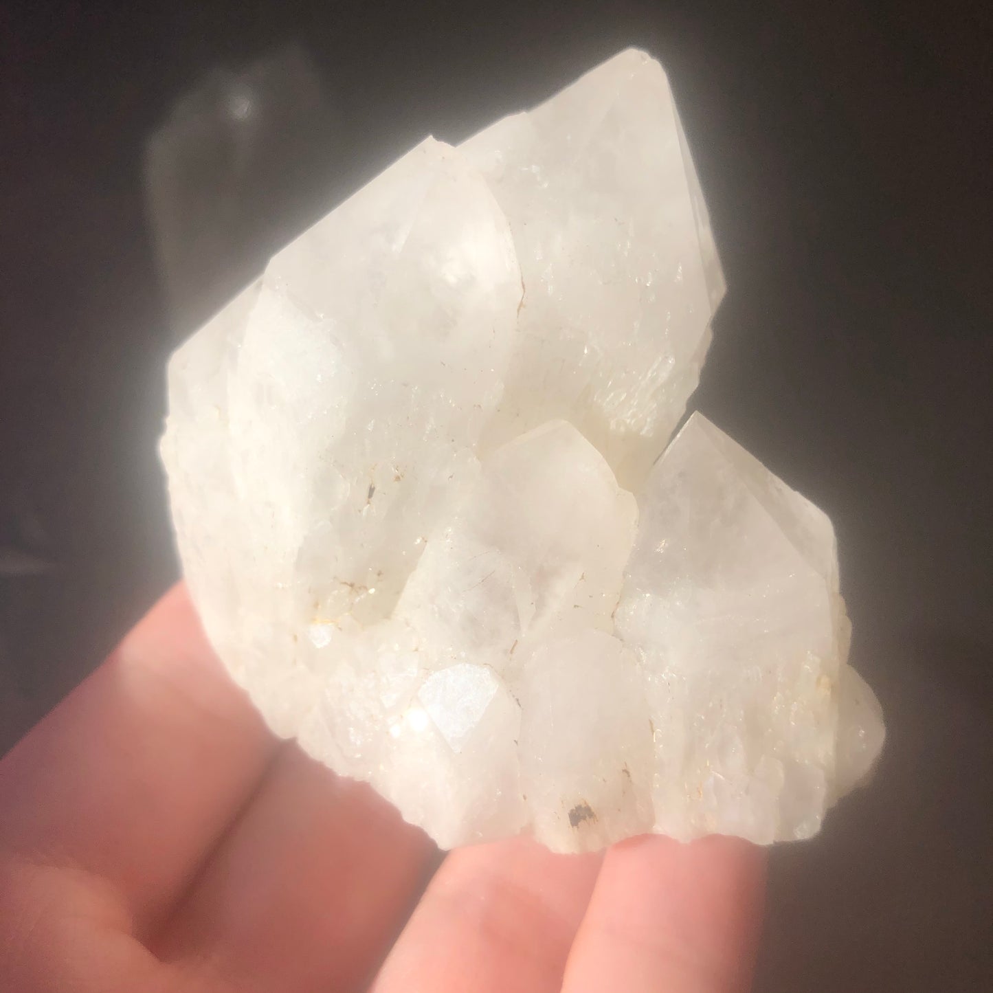 White Sugar Quartz Cluster