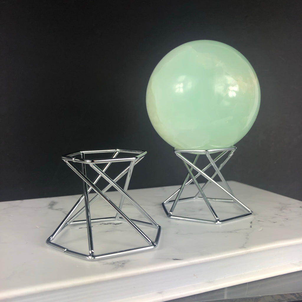 Twist Sphere Stand - Silver