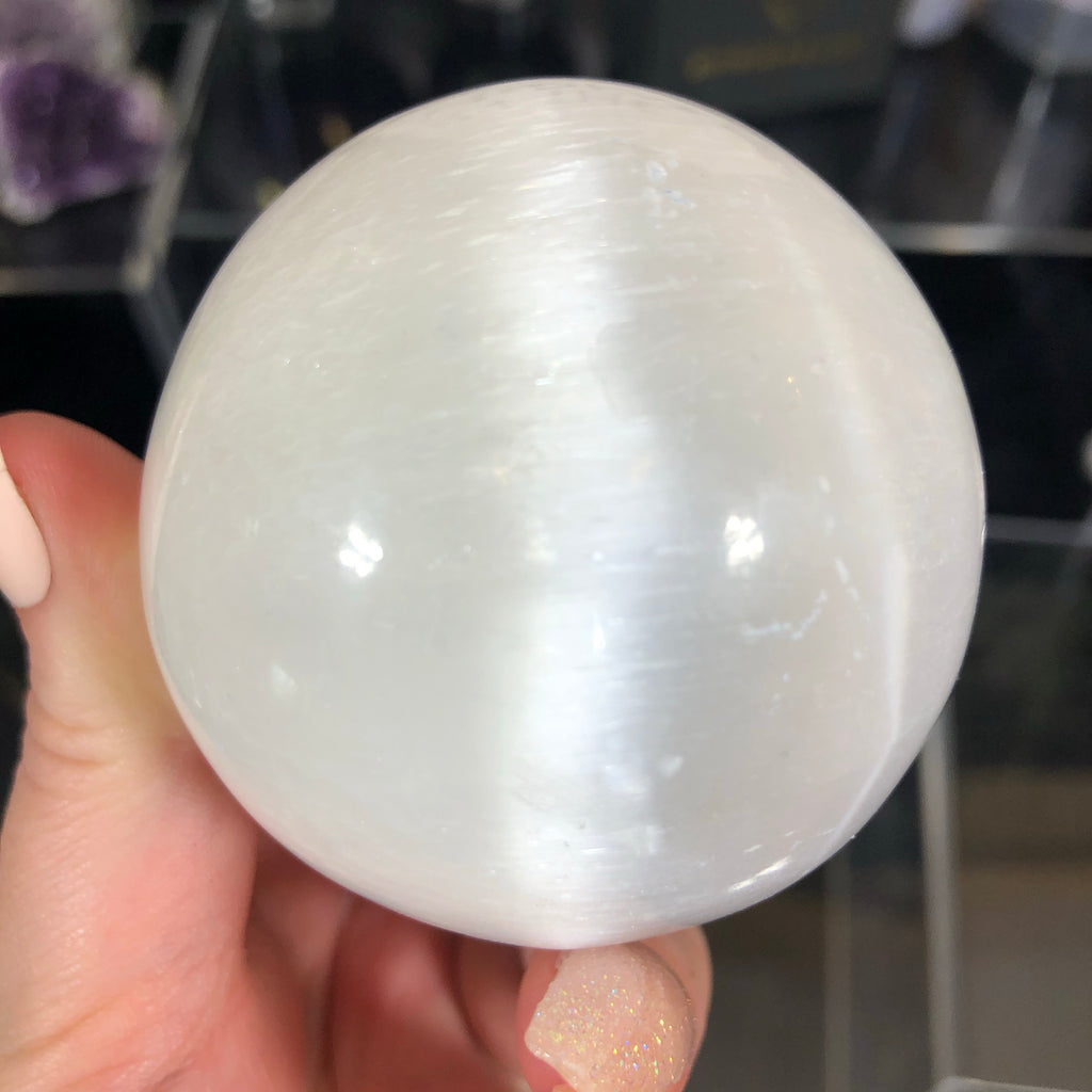 One Medium Selenite Sphere