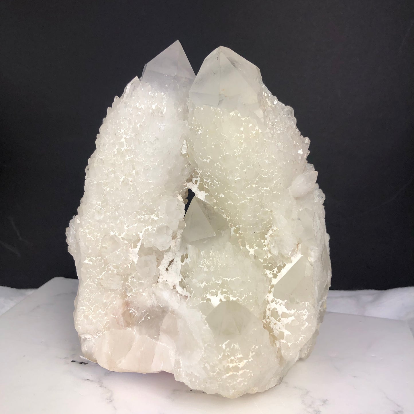 XL Sparkly Sugar Quartz Cluster