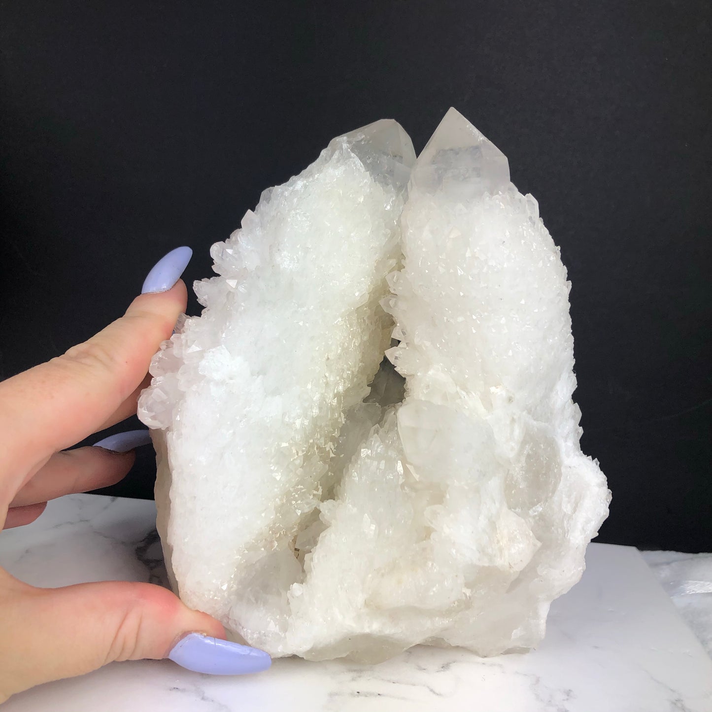 XL Sparkly Sugar Quartz Cluster