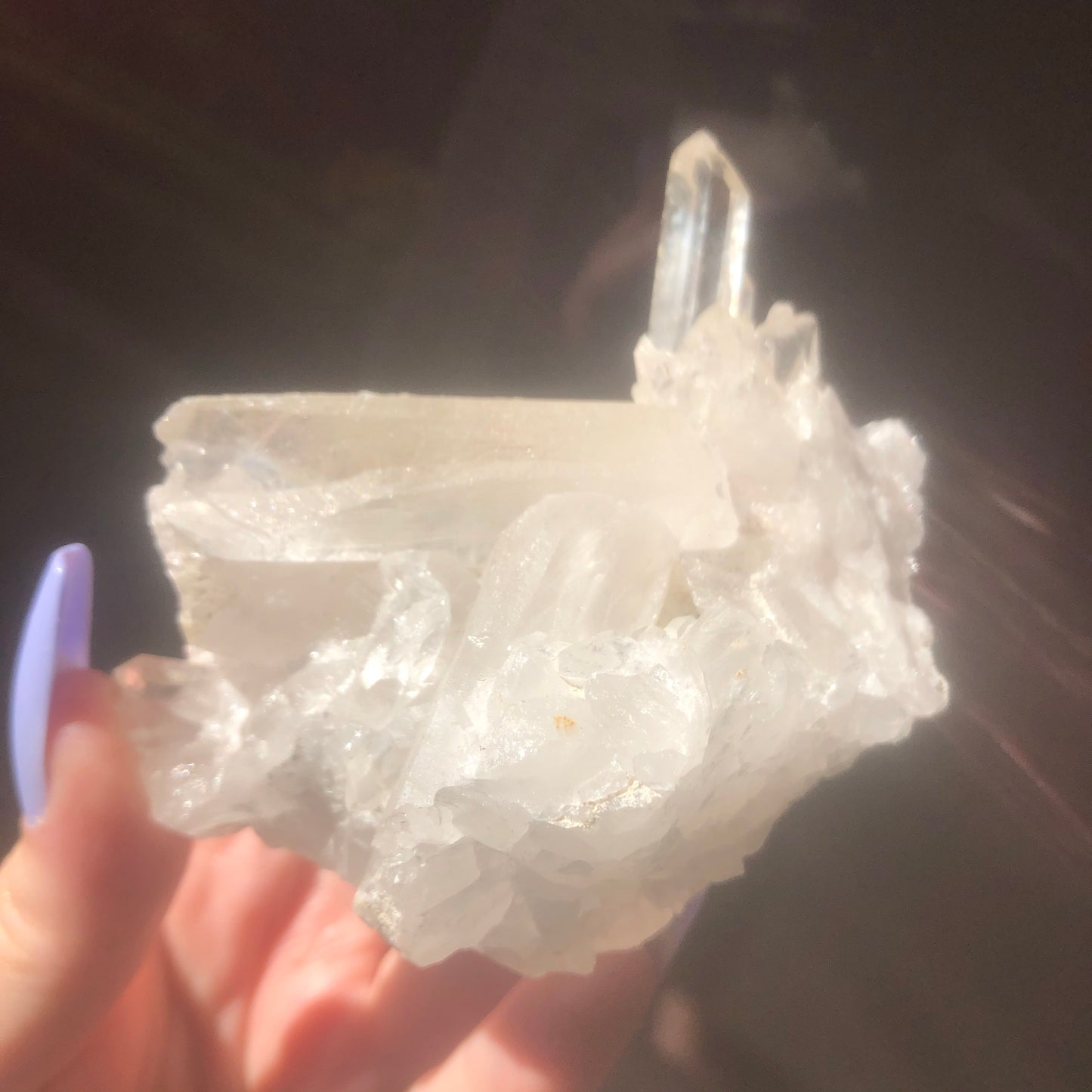 Natural Clear Quartz Crystal Cluster