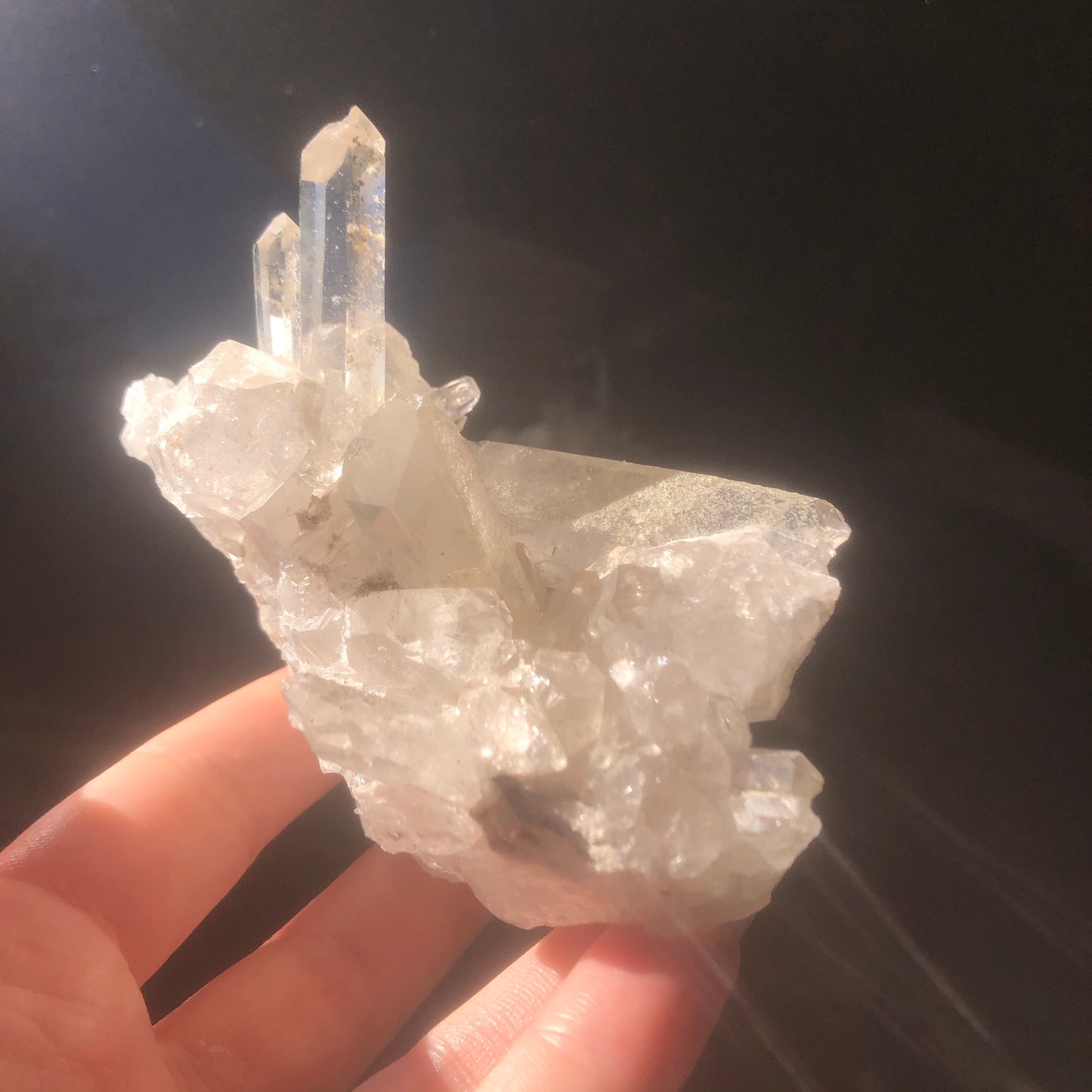 Natural Clear Quartz Crystal Cluster