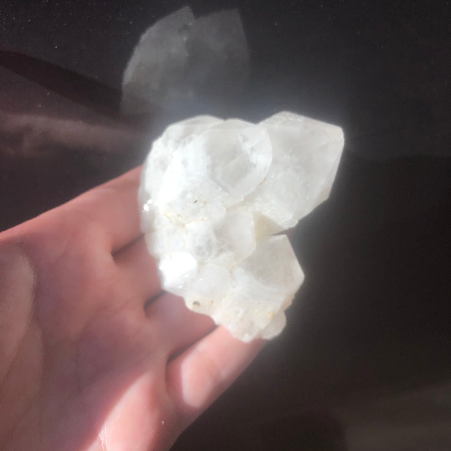 White Sugar Quartz Cluster