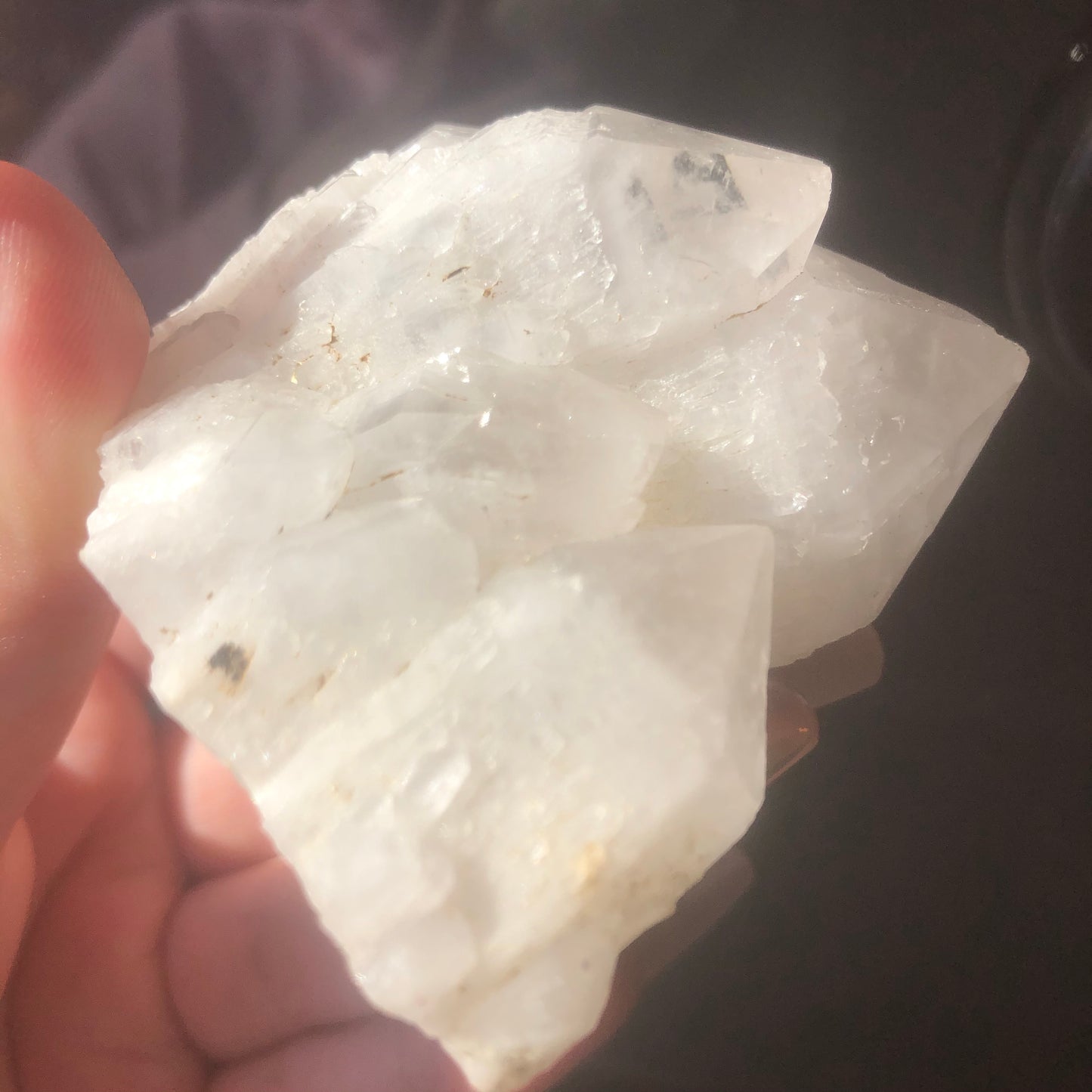 White Sugar Quartz Cluster