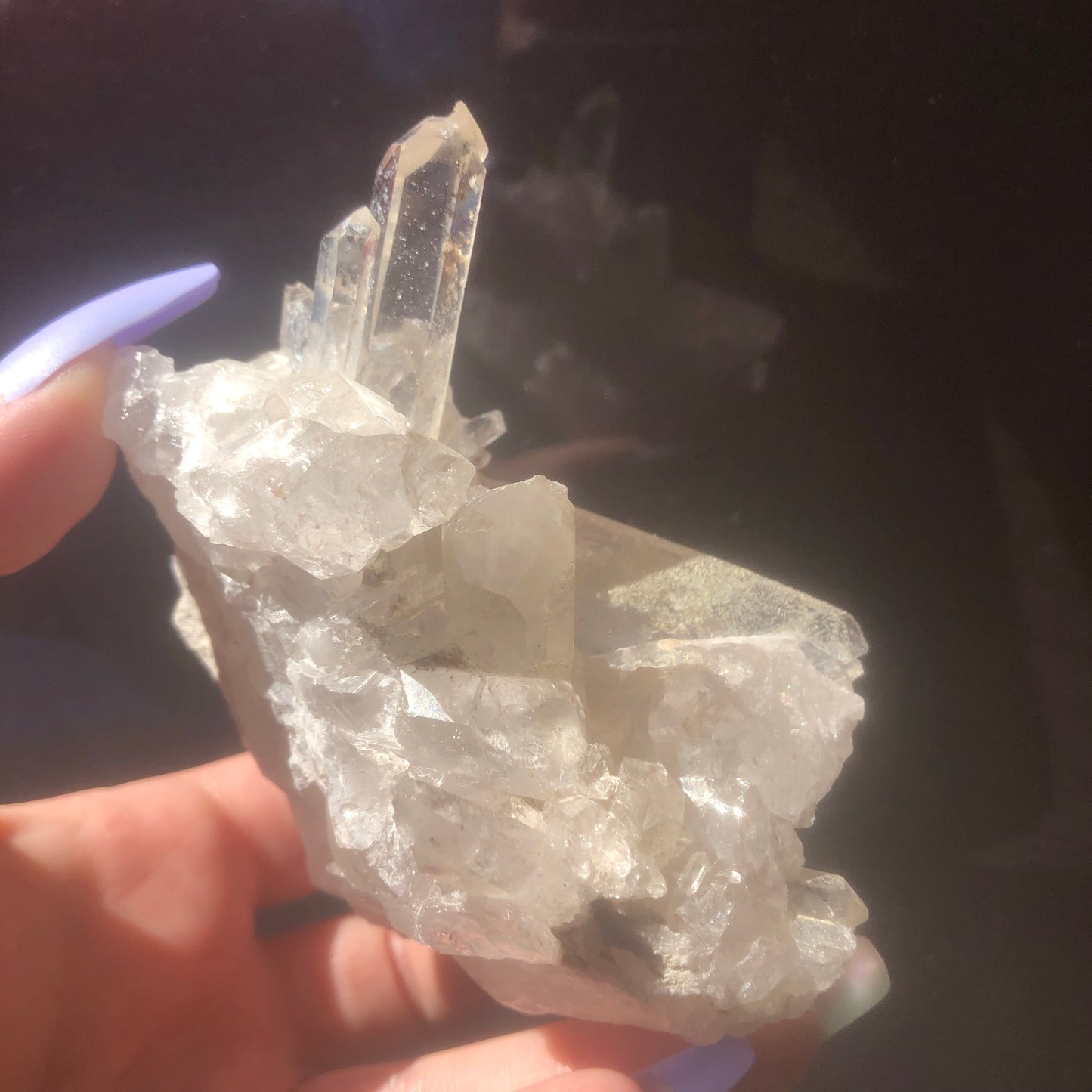 Natural Clear Quartz Crystal Cluster