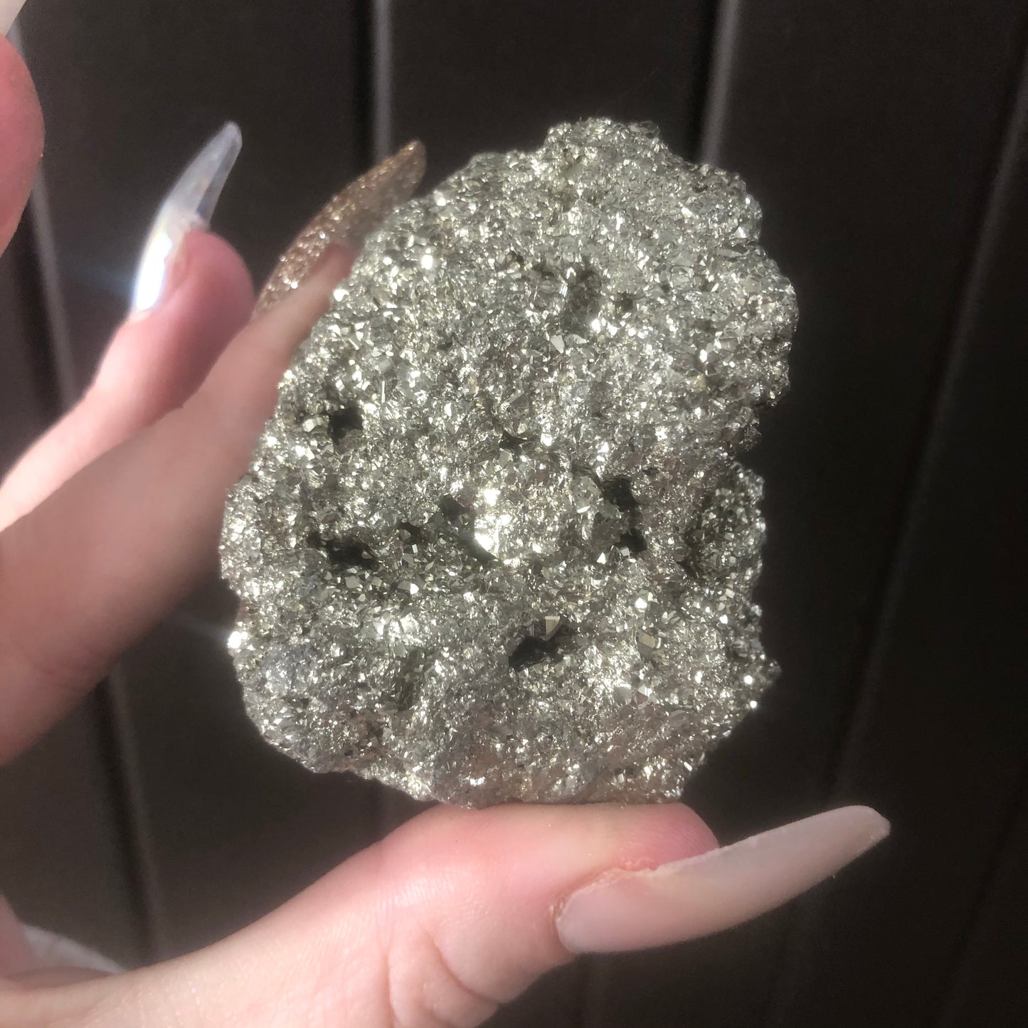 Natural Genuine Pyrite Cluster from Peru