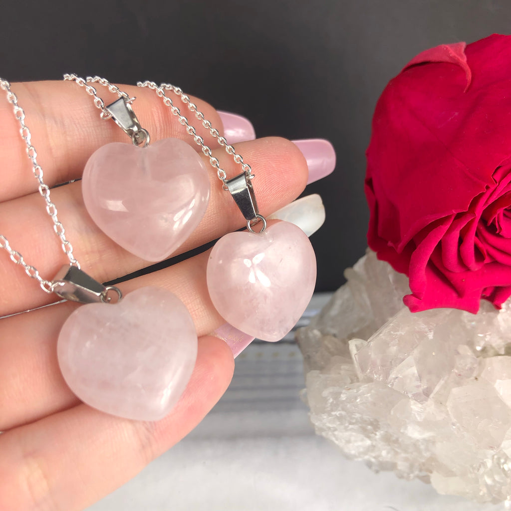 Unconditional Love - Rose Quartz Heart Necklace