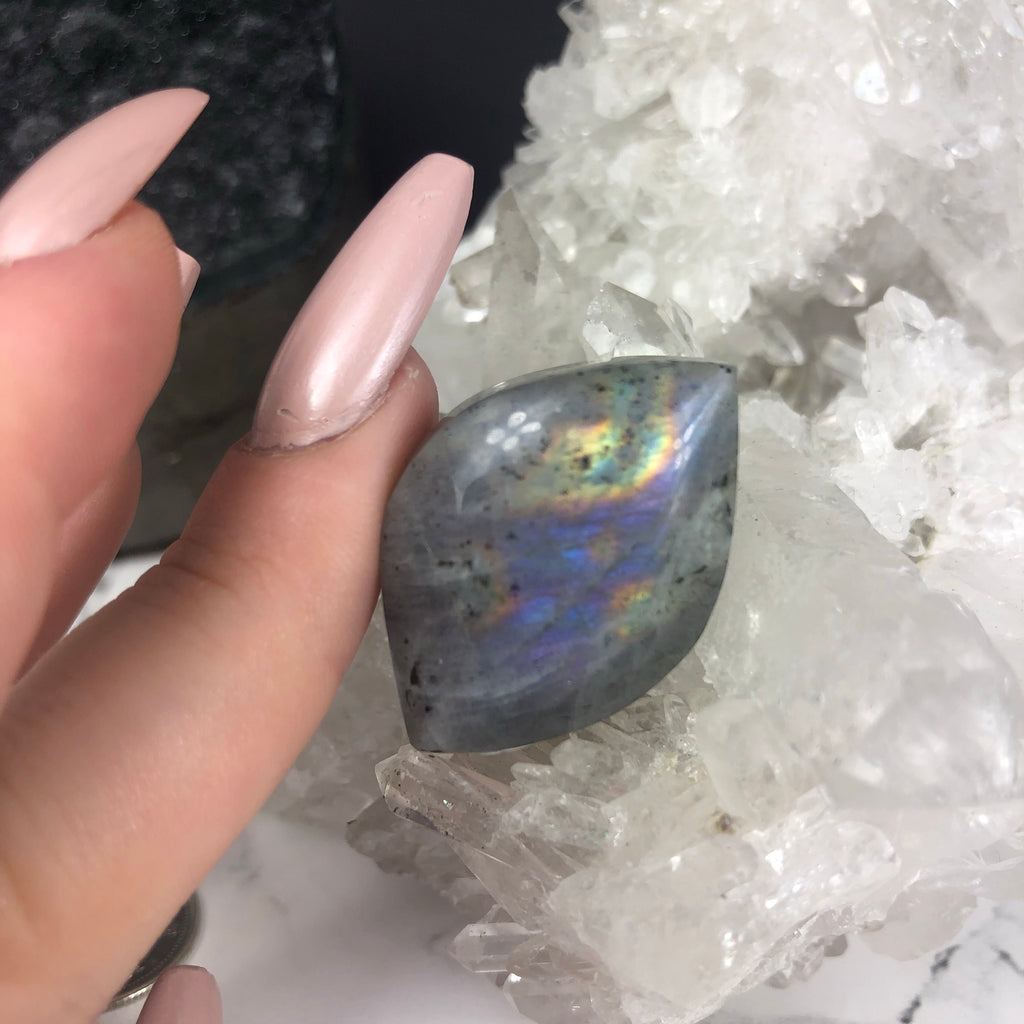 Extra Flashy Multicolor Labradorite Cabochon