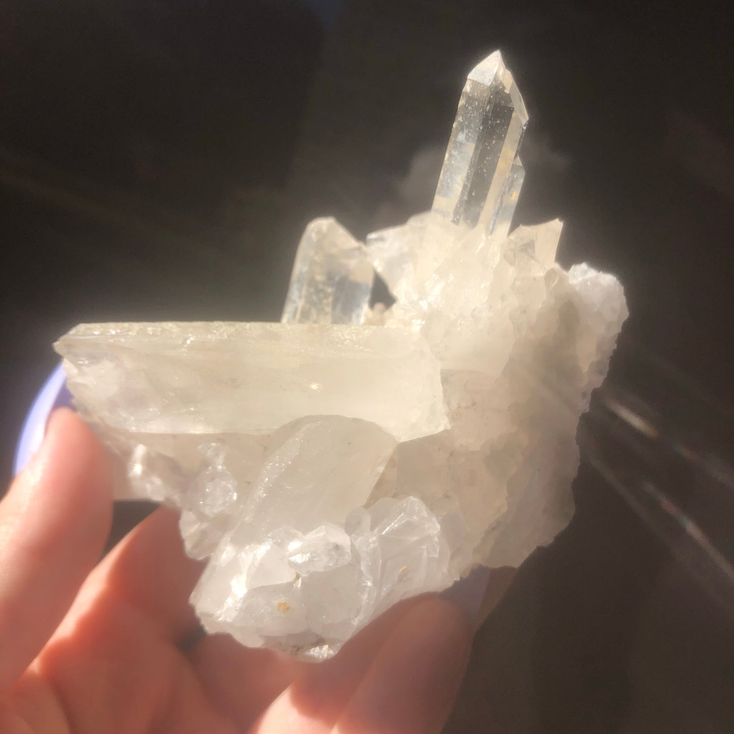 Natural Clear Quartz Crystal Cluster