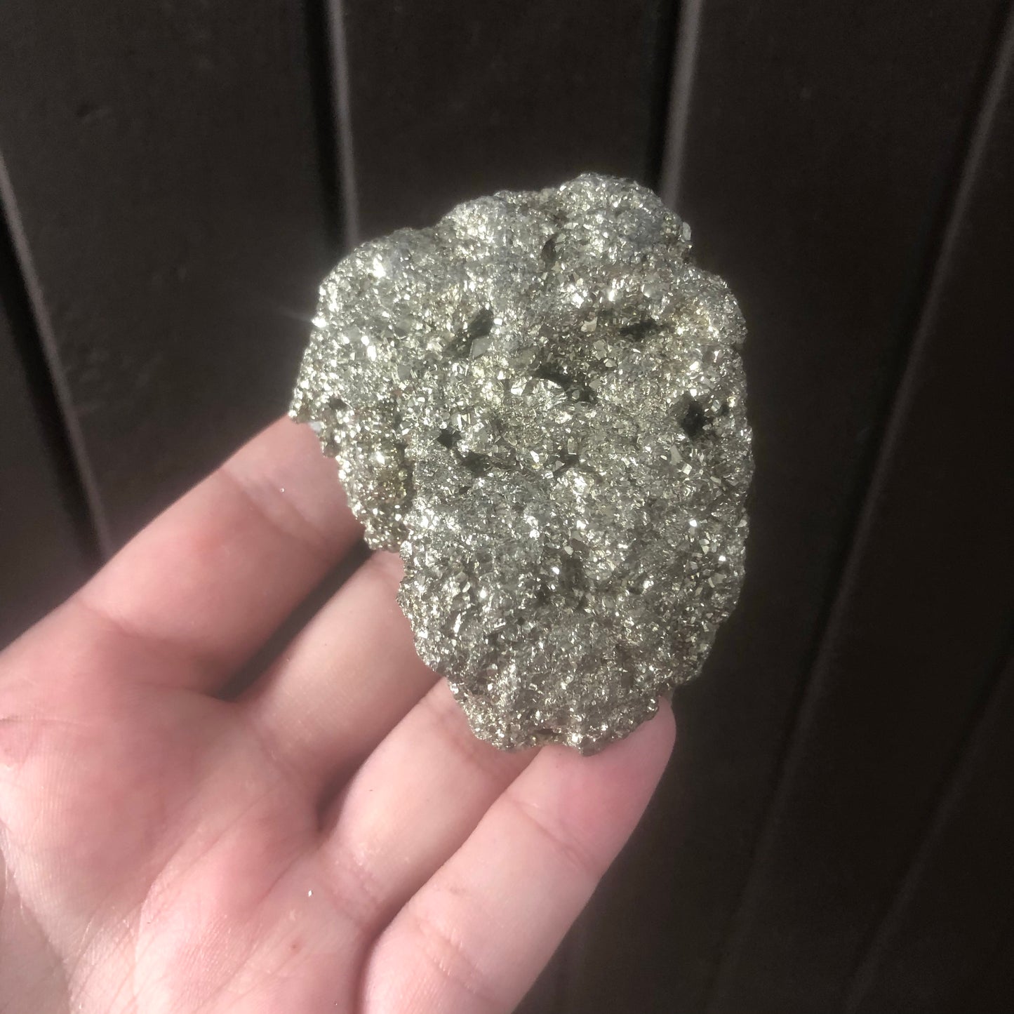 Natural Genuine Pyrite Cluster from Peru