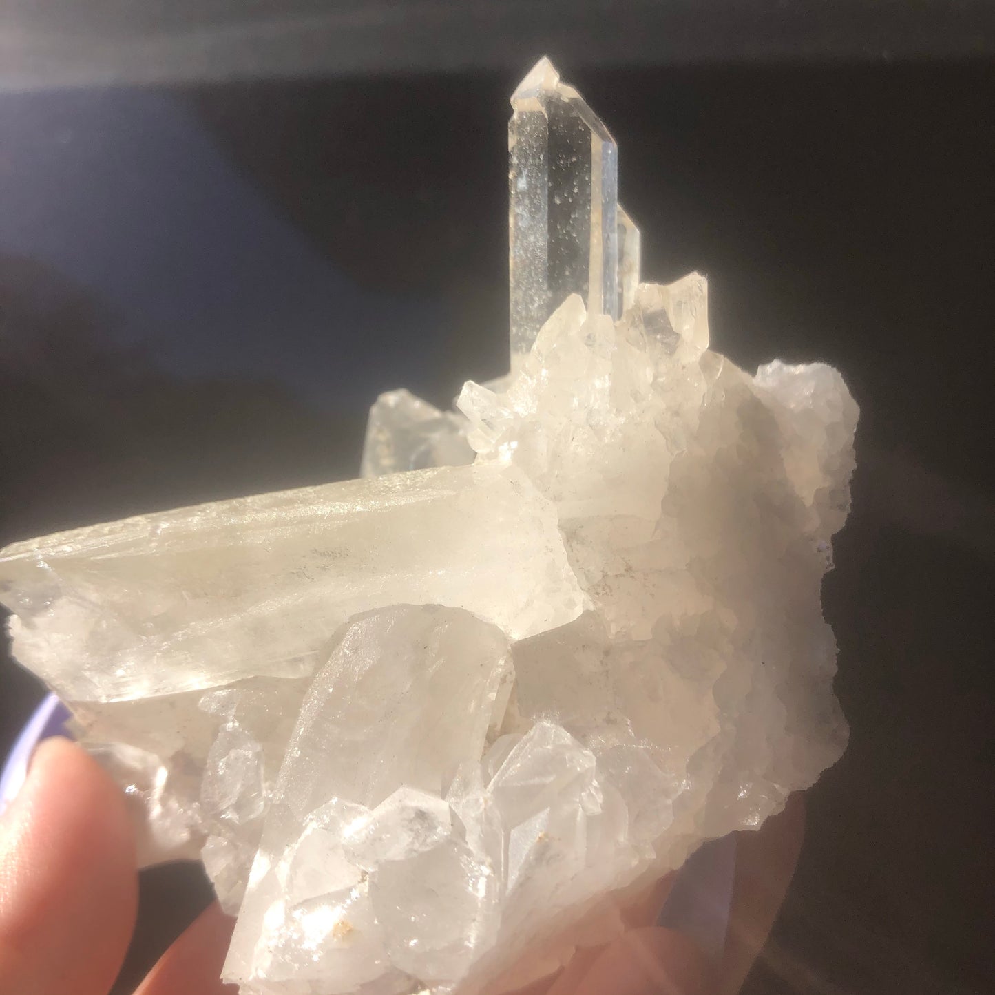 Natural Clear Quartz Crystal Cluster