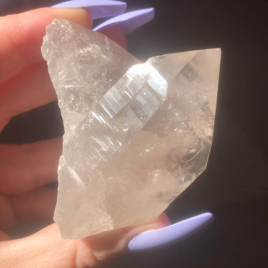 Clear Quartz Crystal Point Cluster