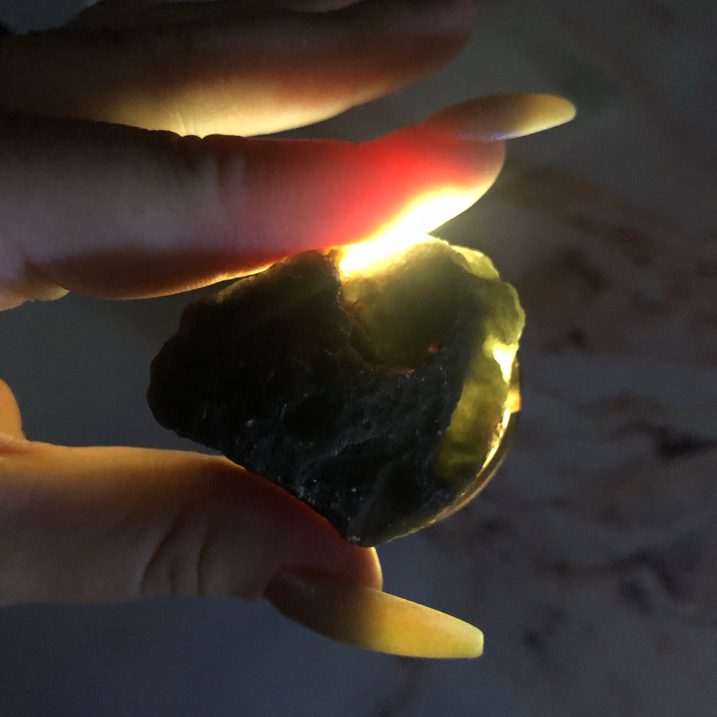 100% Authentic Agni Manitite - Meteorite Tektite from Java River