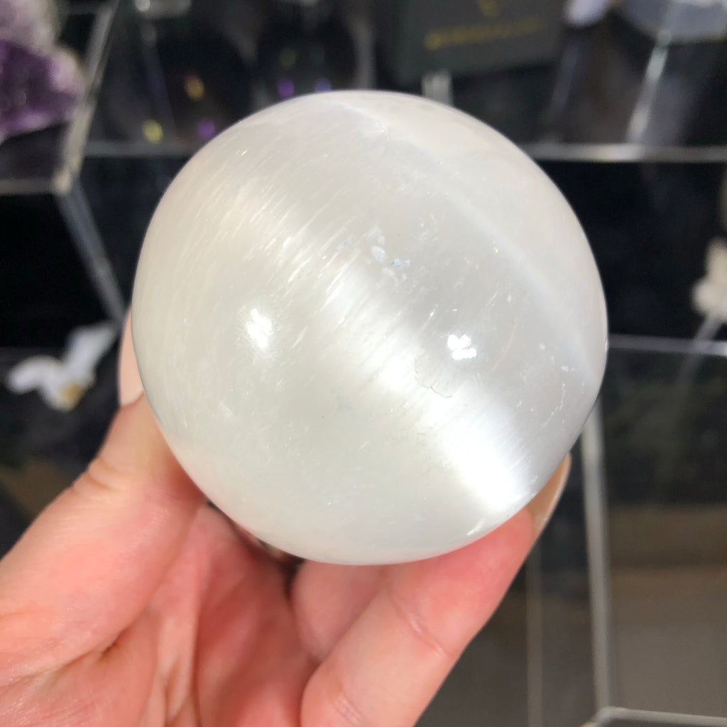 One Medium Selenite Sphere