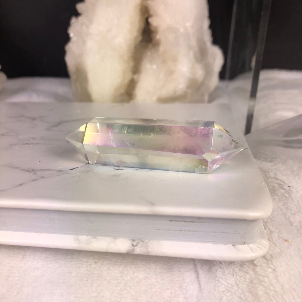 Angel Aura Clear Quartz Double Point