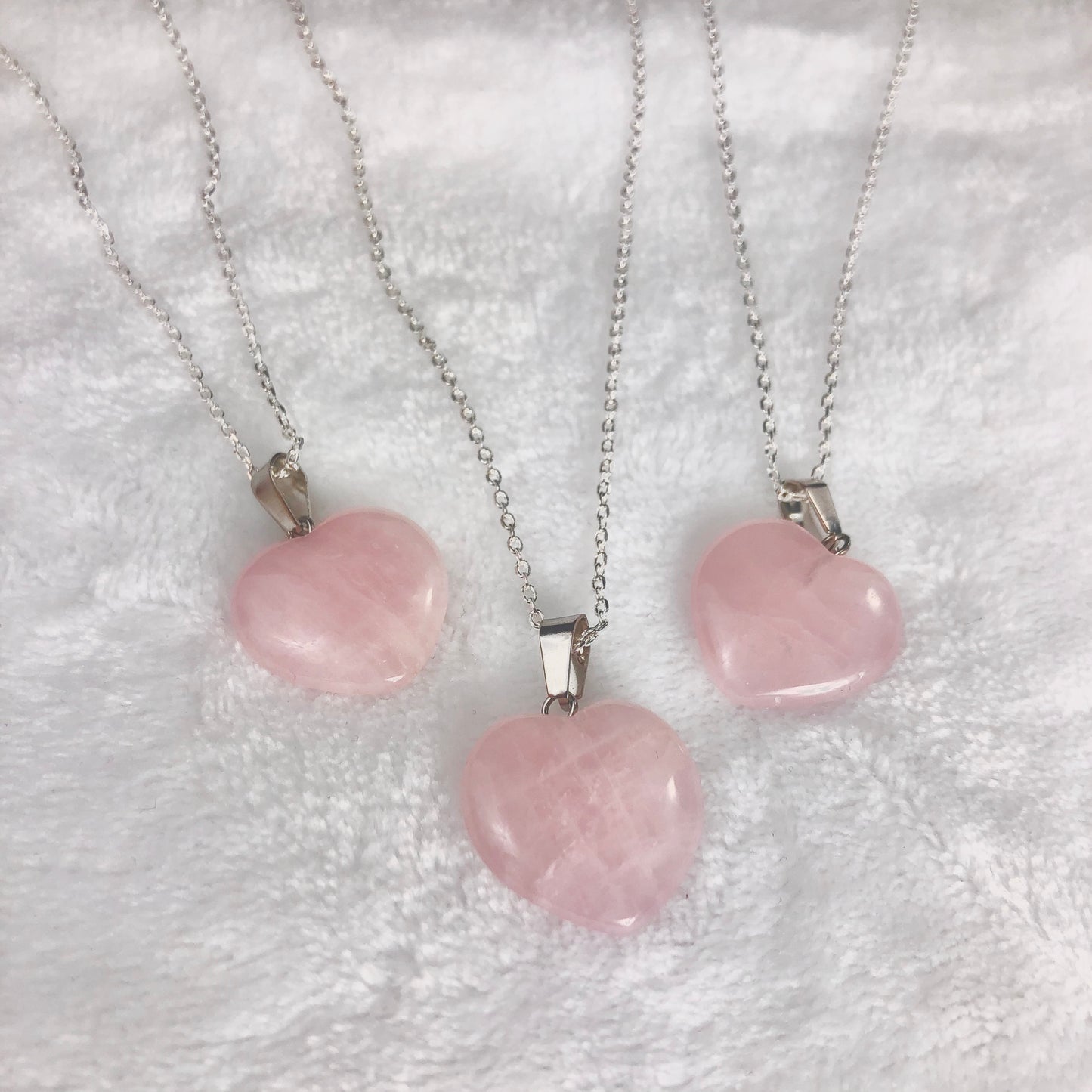 Unconditional Love - Rose Quartz Heart Necklace