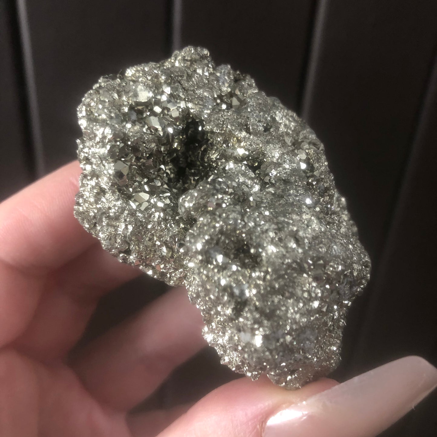 Natural Genuine Pyrite Cluster from Peru