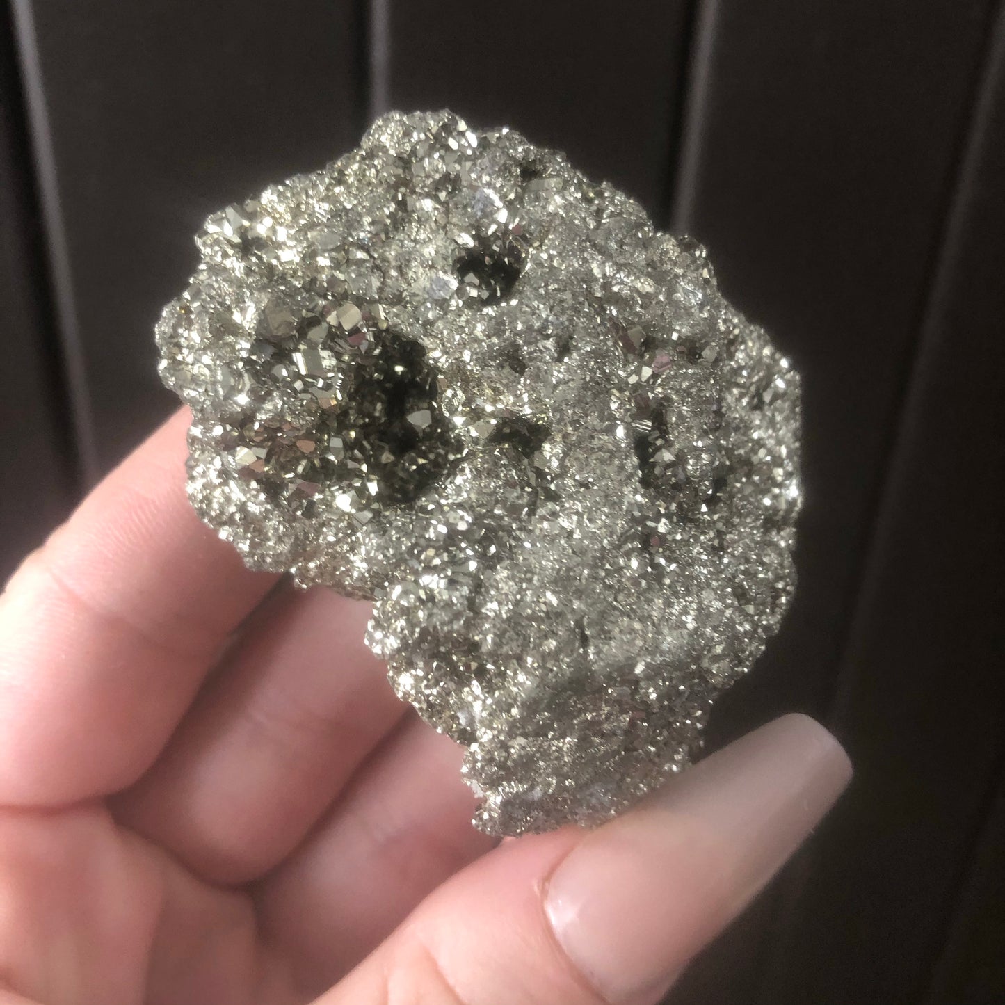 Natural Genuine Pyrite Cluster from Peru